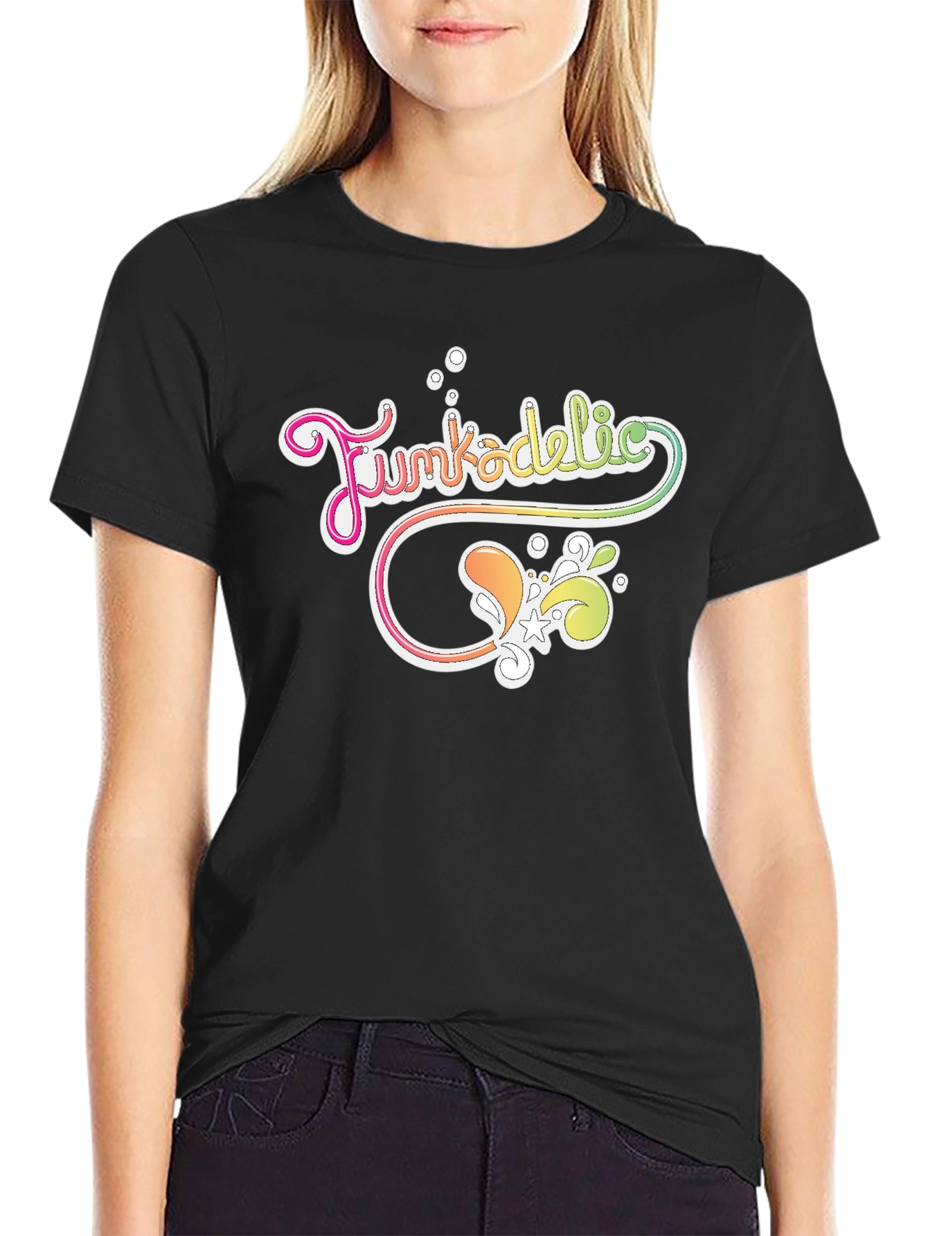 Funkadelic Graphic Print Black T-Shirt