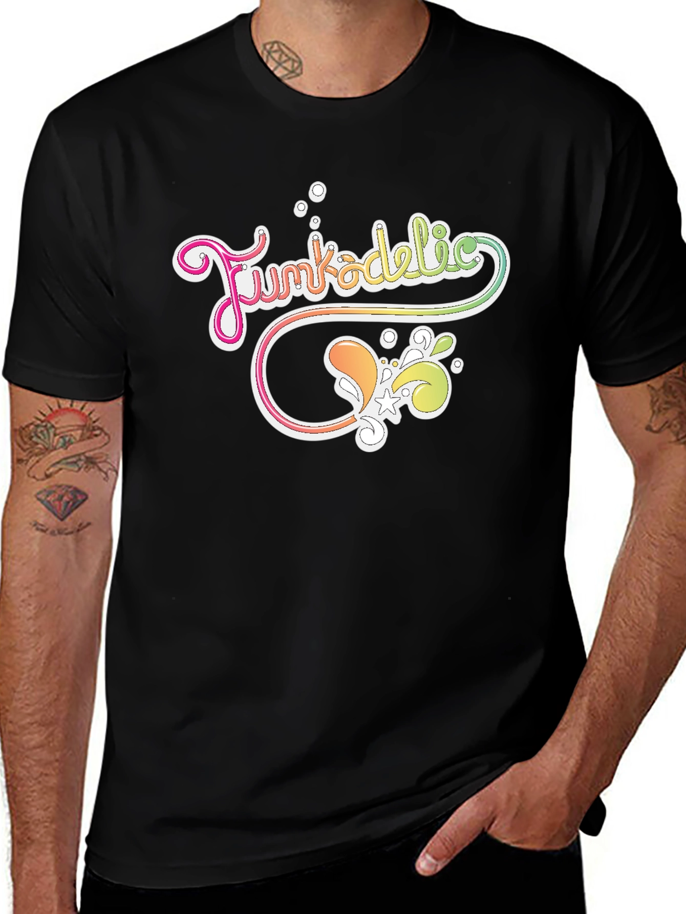 Funkadelic Graphic Print Black T-Shirt