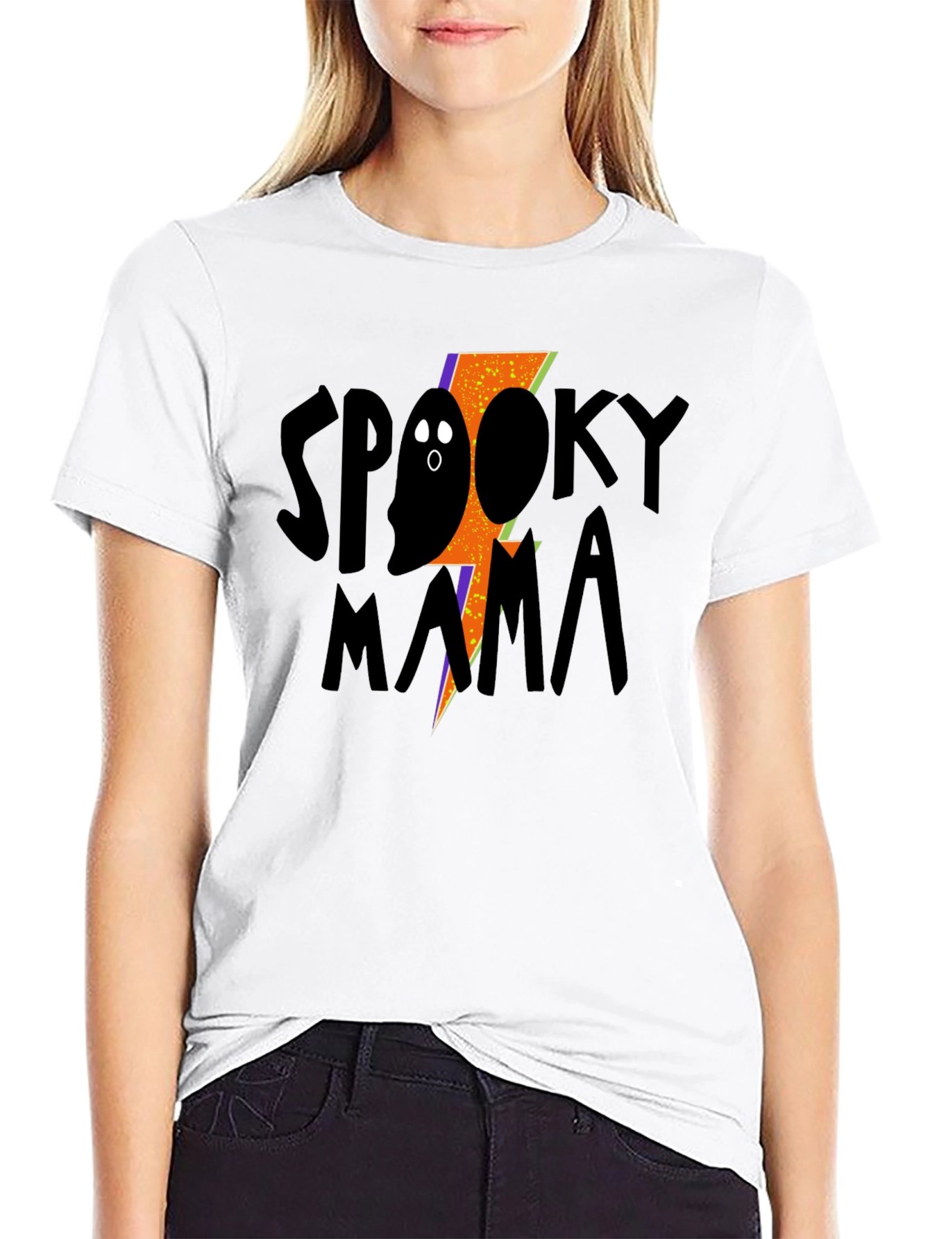 Spooky Mama Graphic Tee - Halloween Style!
