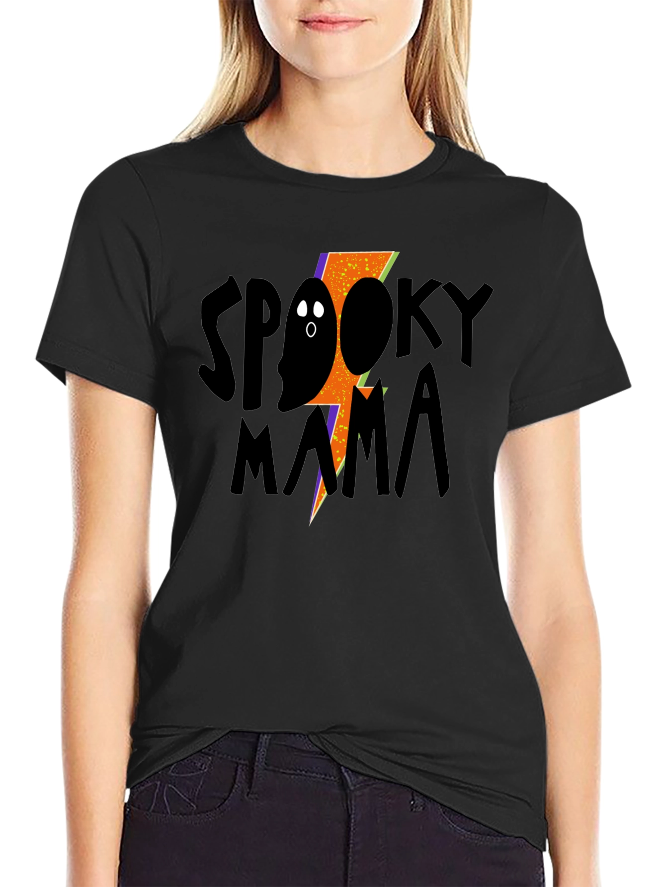 Spooky Mama Graphic Tee - Halloween Style!
