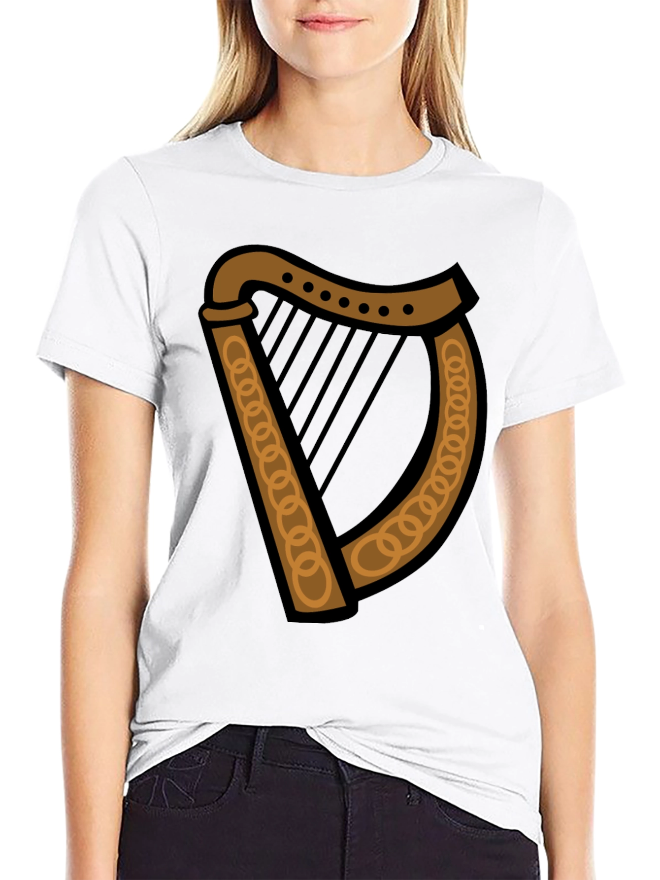 Irish Harp Graphic Tee - St. Patricks Day