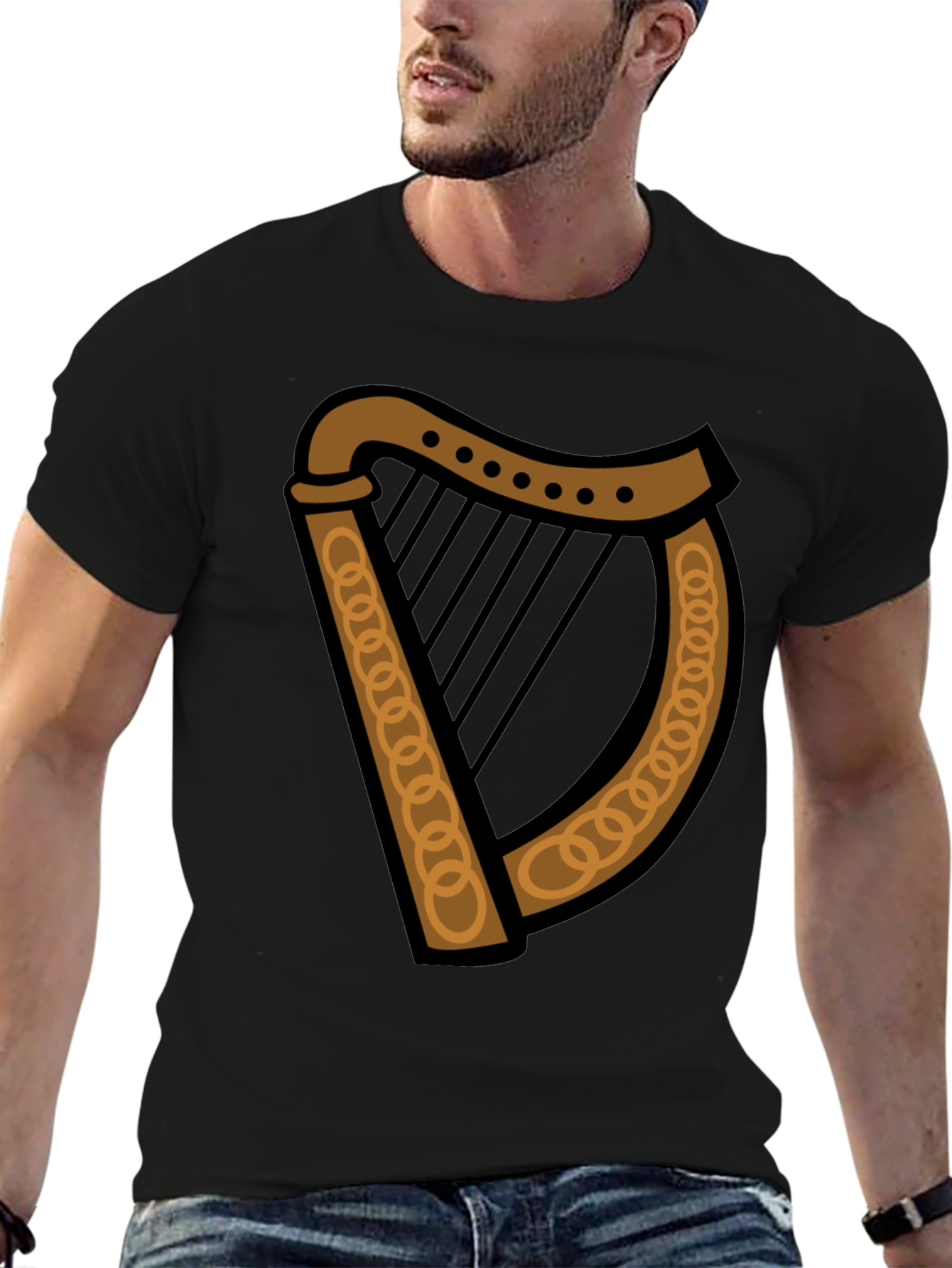 Irish Harp Graphic Tee - St. Patricks Day