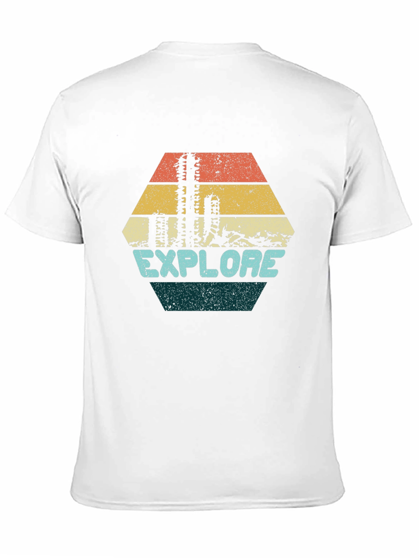 Explore Graphic Tee - Retro Desert Cactus Design