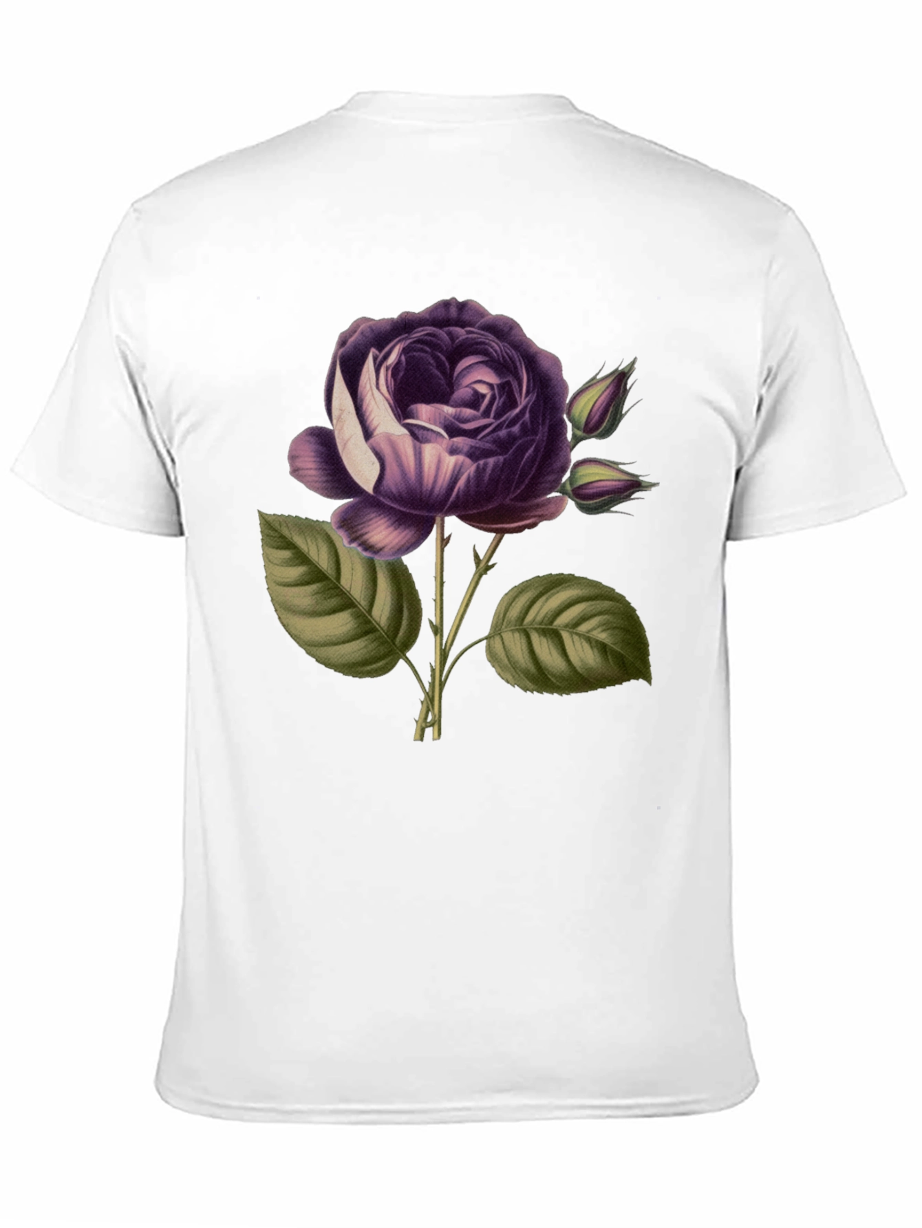 Elegant Rose Graphic Tee - Stylish Floral Design