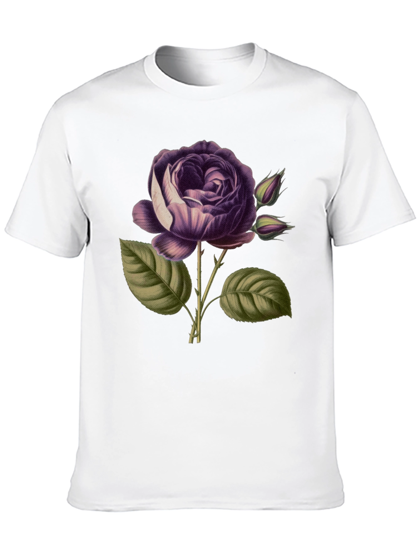 Elegant Rose Graphic Tee - Stylish Floral Design