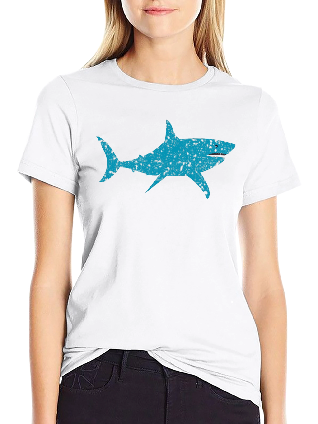Cool Blue Shark Graphic Tee