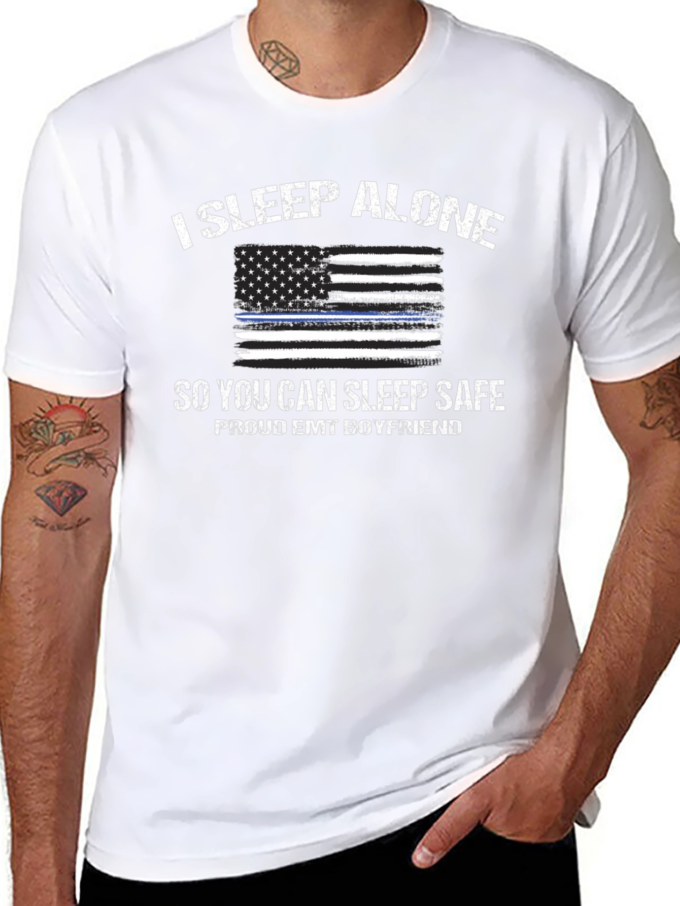 Proud EMT Boyfriend Graphic Tee