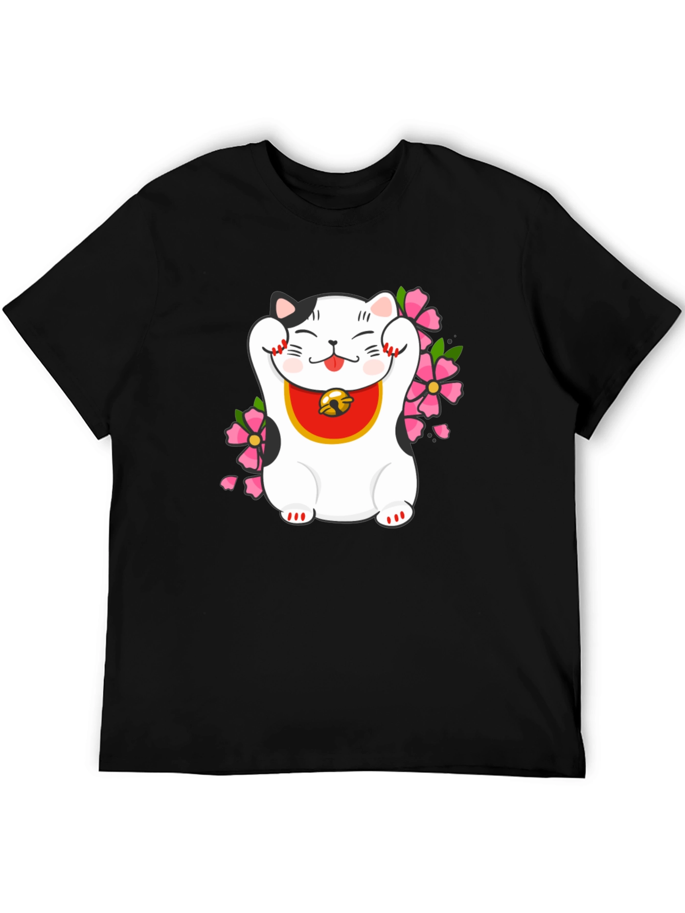 Lucky Cat T-Shirt - Trendy Graphic Tee