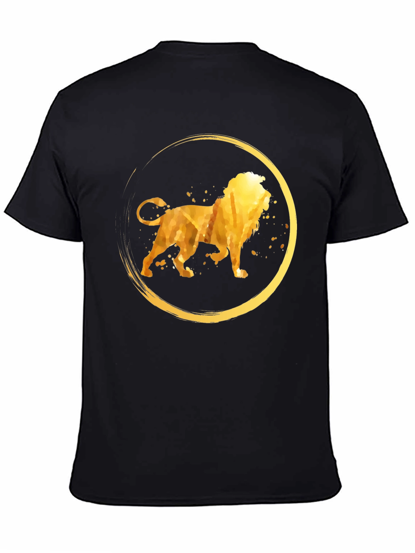 Golden Lion Circle Graphic T-Shirt