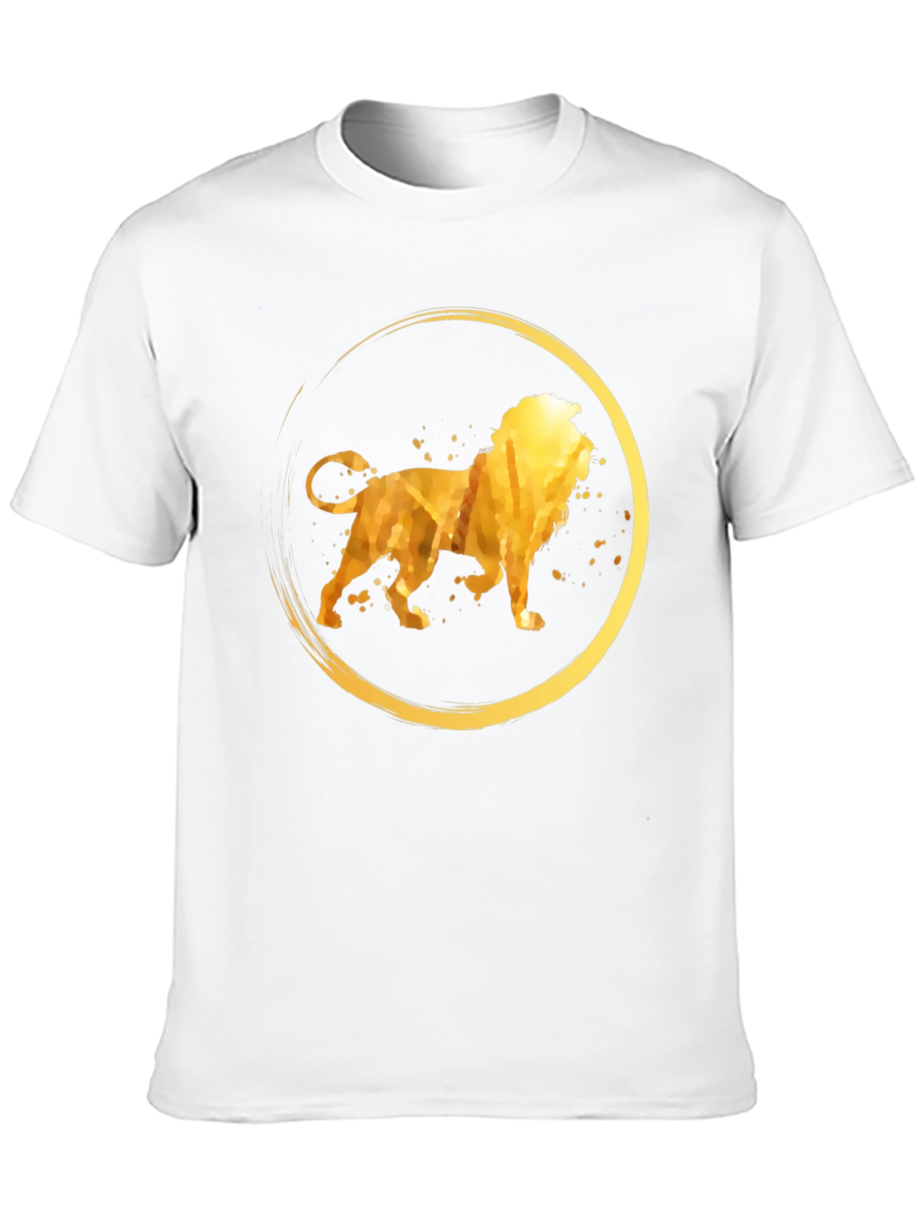 Golden Lion Circle Graphic T-Shirt