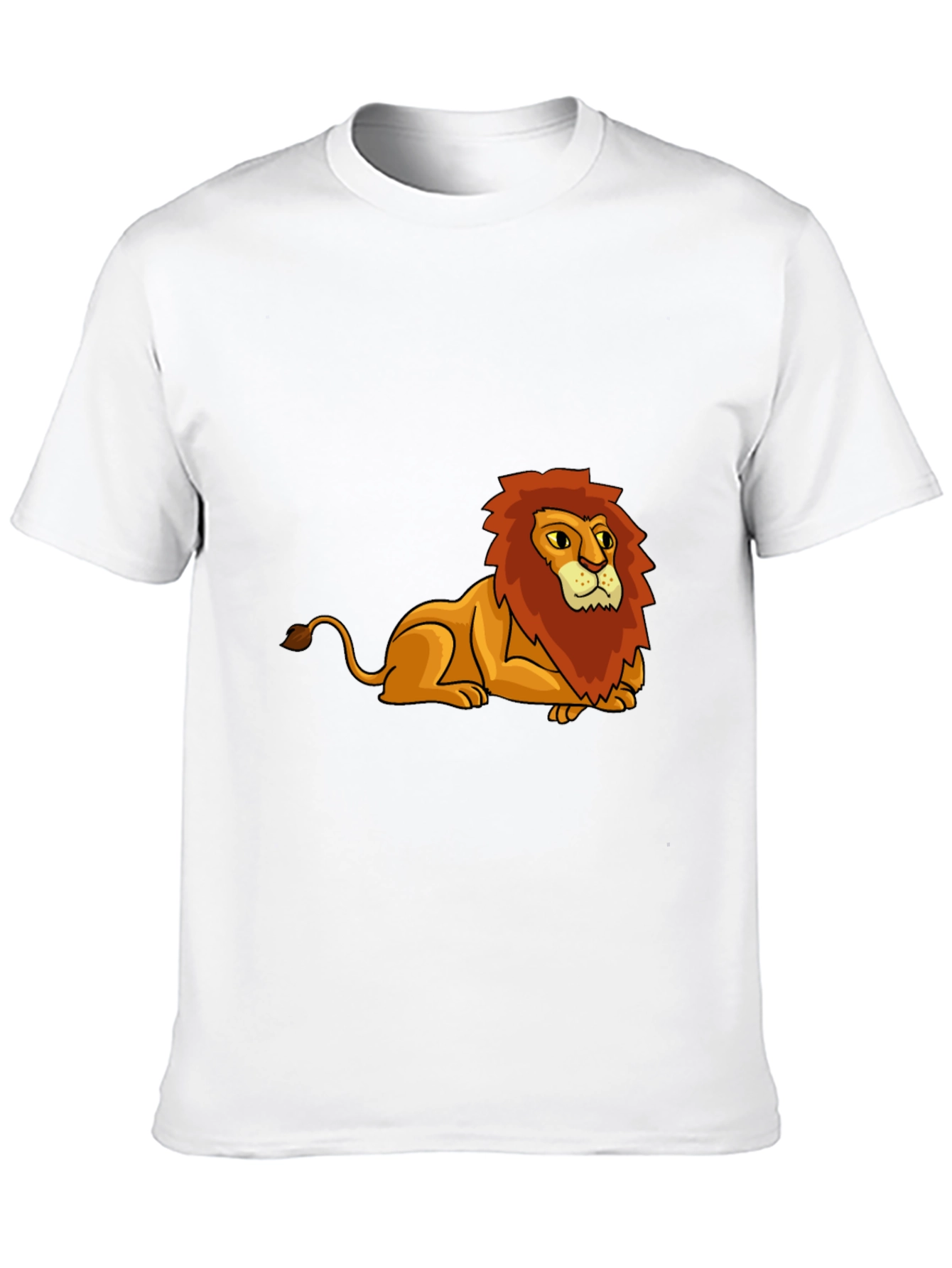 Lion Graphic Tee - Black Cotton Blend