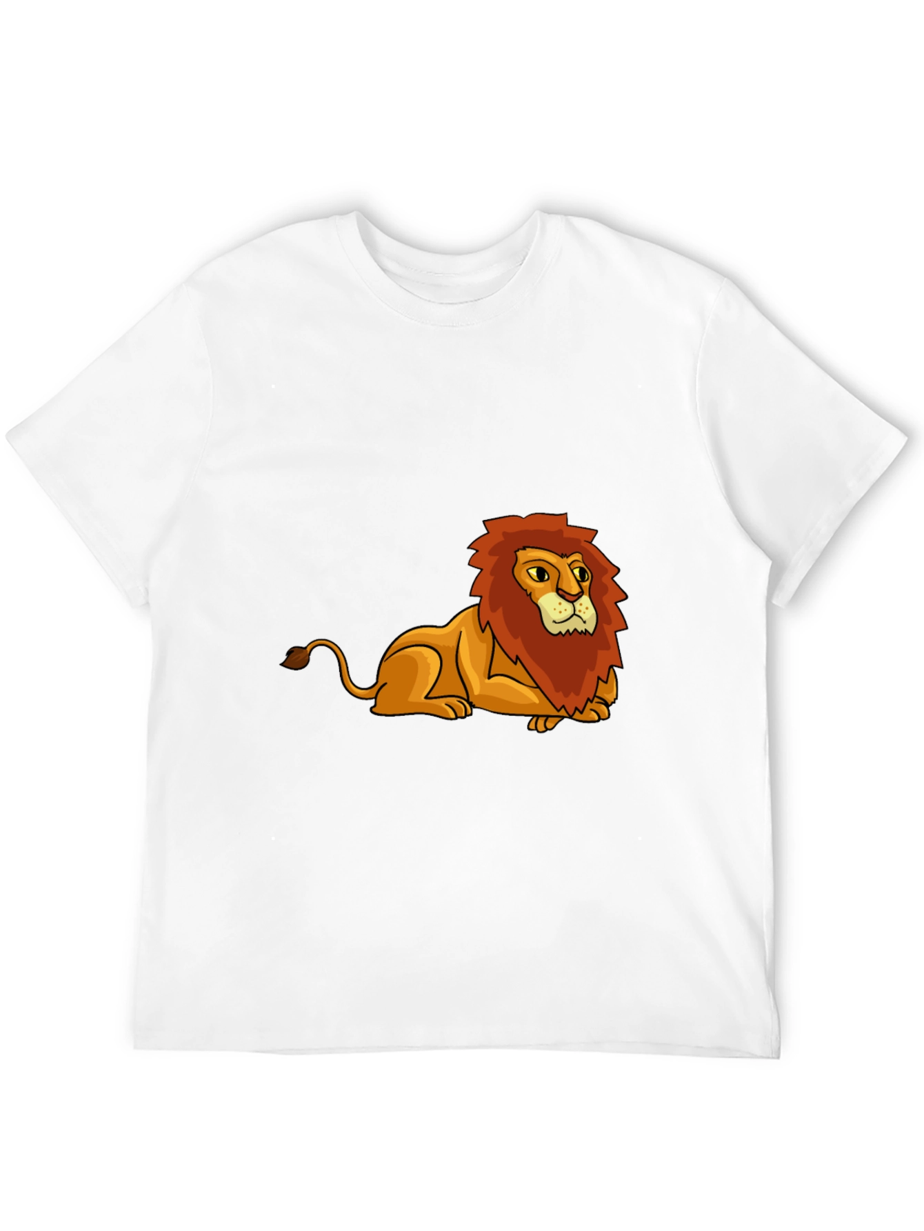 Lion Graphic Tee - Black Cotton Blend