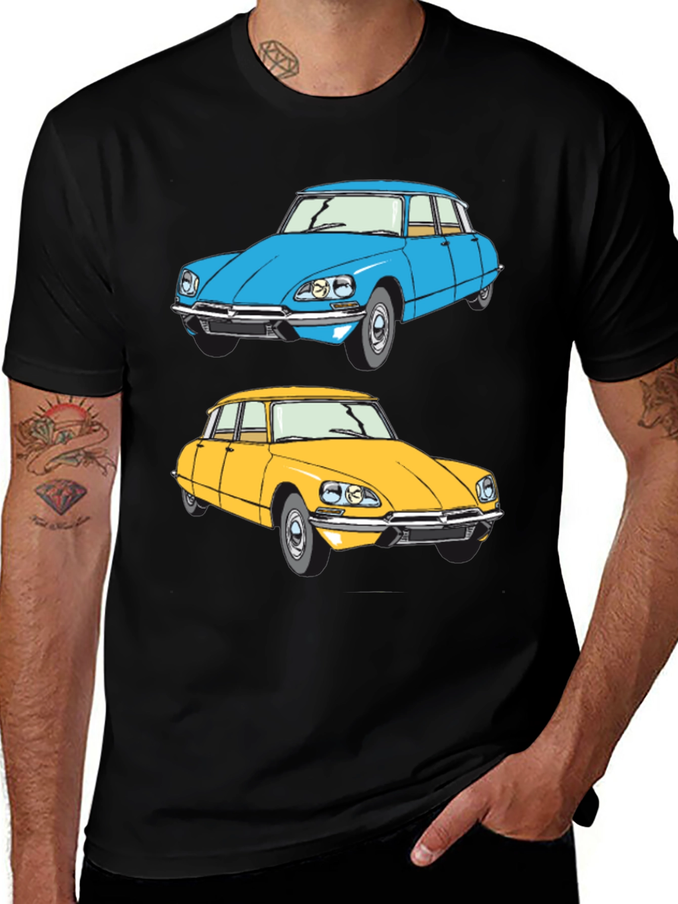 Classic Car Graphic Tee - Retro Style