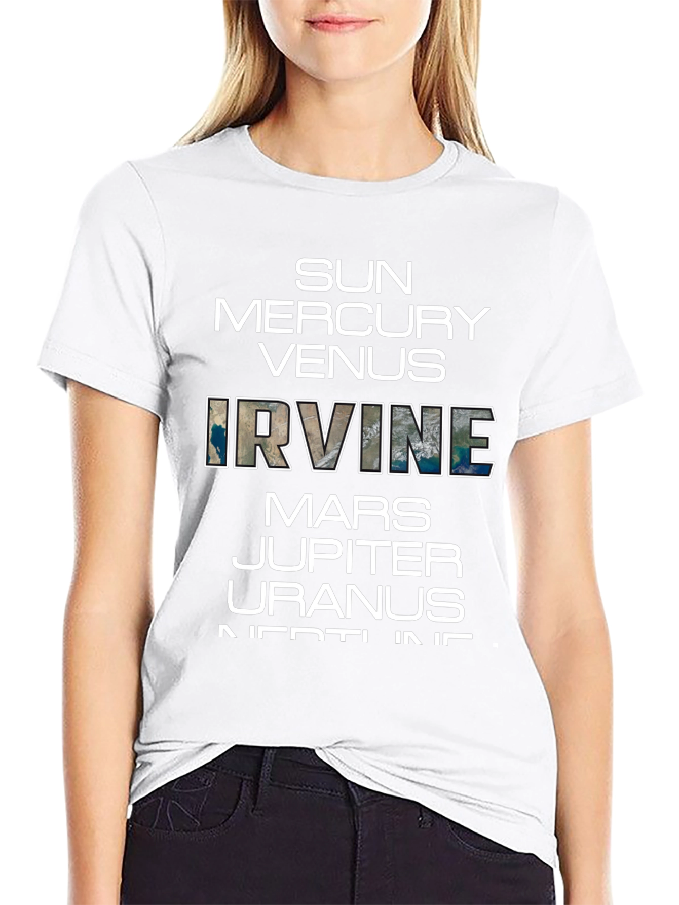 Planets of Irvine T-Shirt - Black Graphic Tee