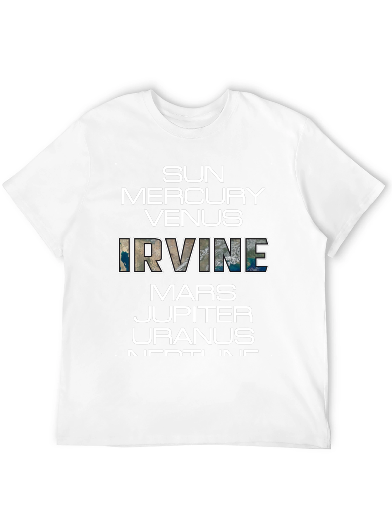 Planets of Irvine T-Shirt - Black Graphic Tee