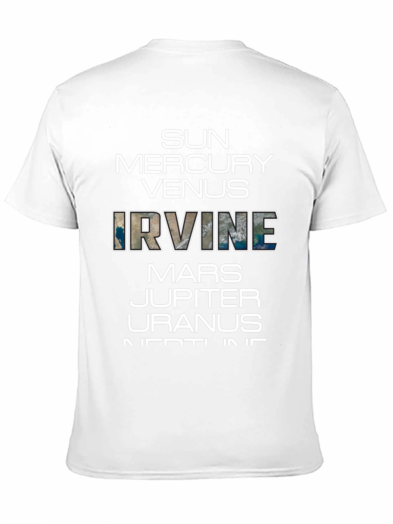 Planets of Irvine T-Shirt - Black Graphic Tee