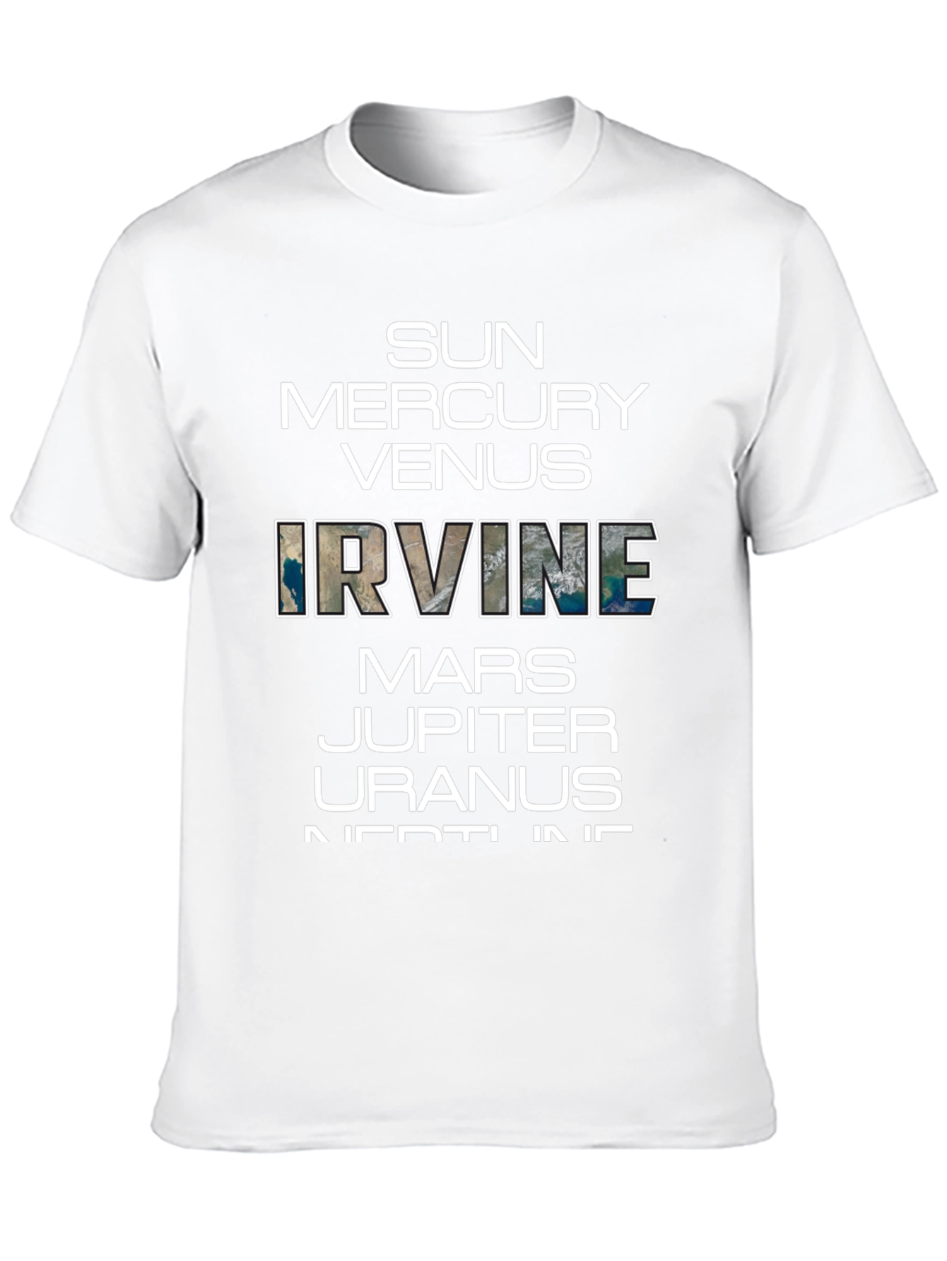 Planets of Irvine T-Shirt - Black Graphic Tee
