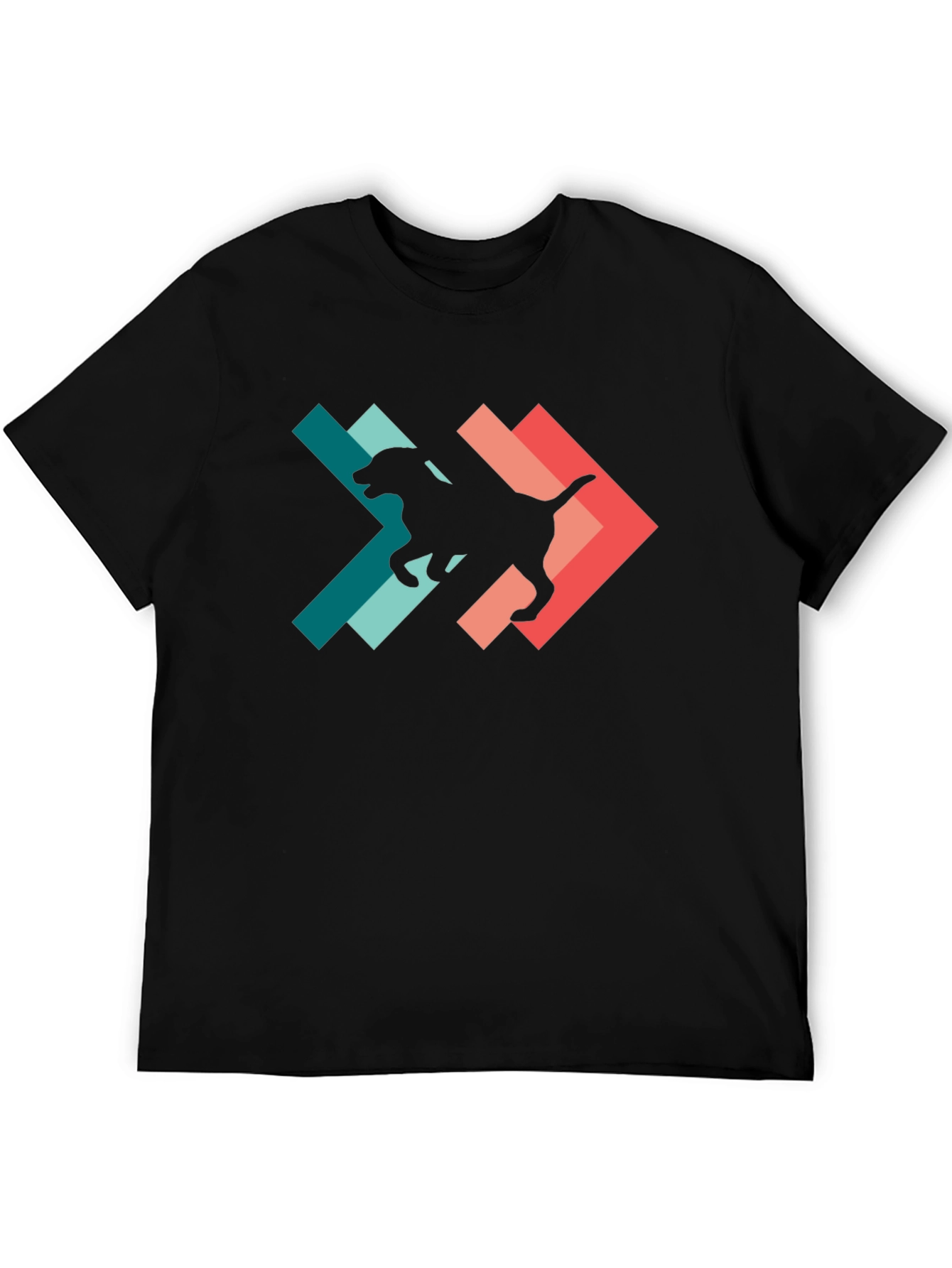 Retro Dog Silhouette Graphic Tee