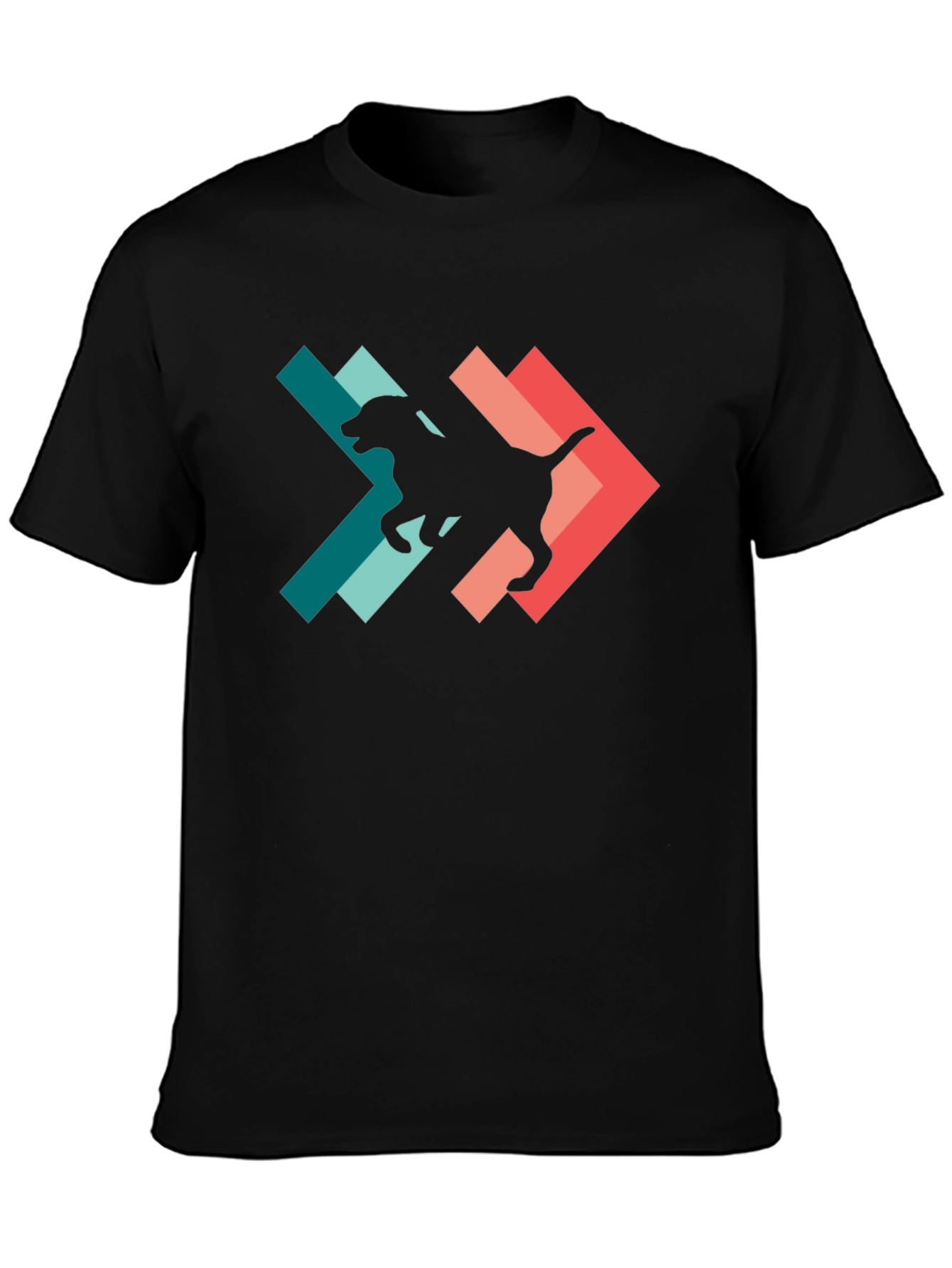 Retro Dog Silhouette Graphic Tee