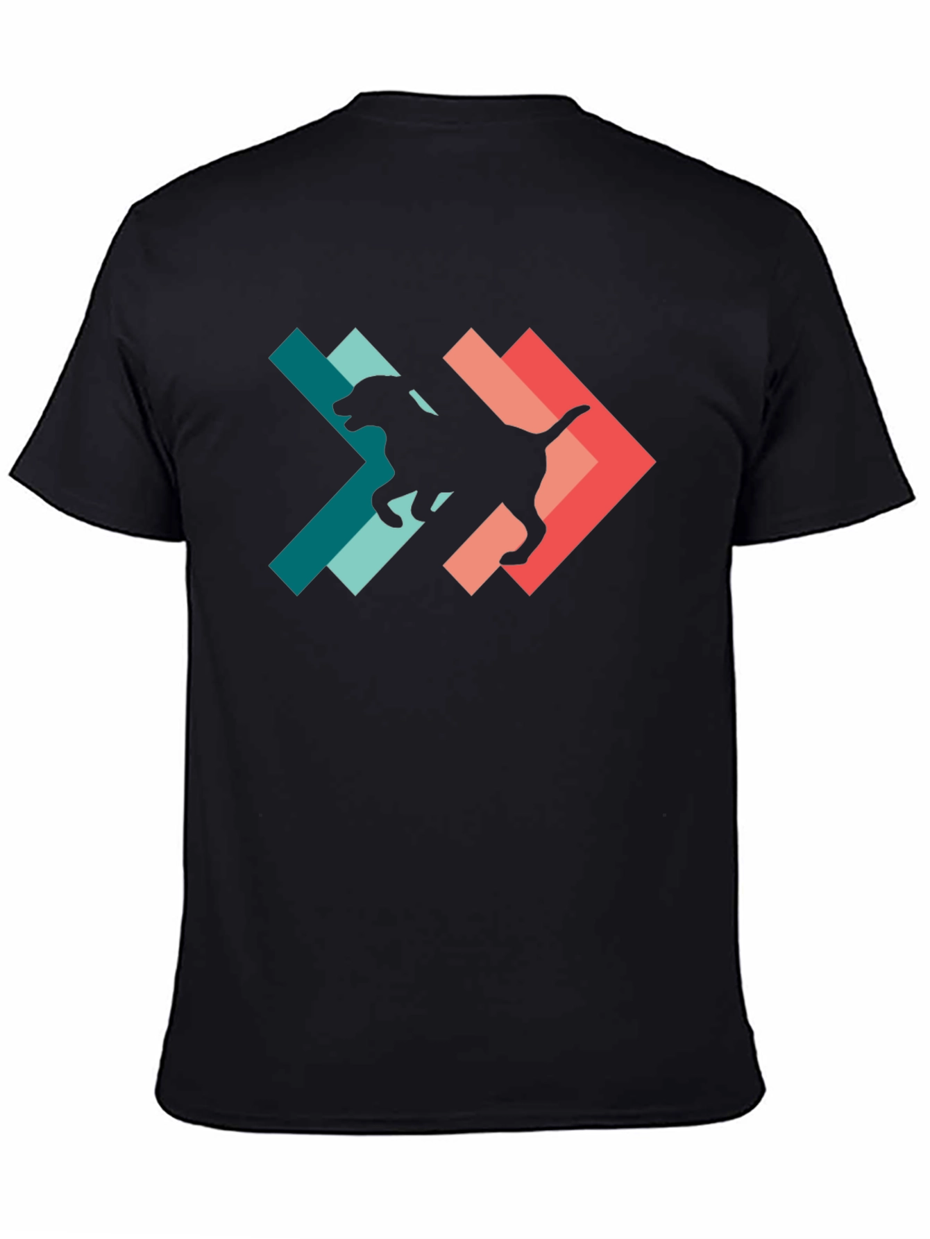 Retro Dog Silhouette Graphic Tee