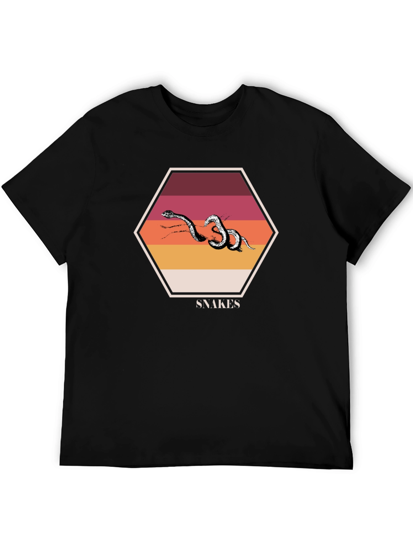 Snakes Graphic T-Shirt Retro Style Design
