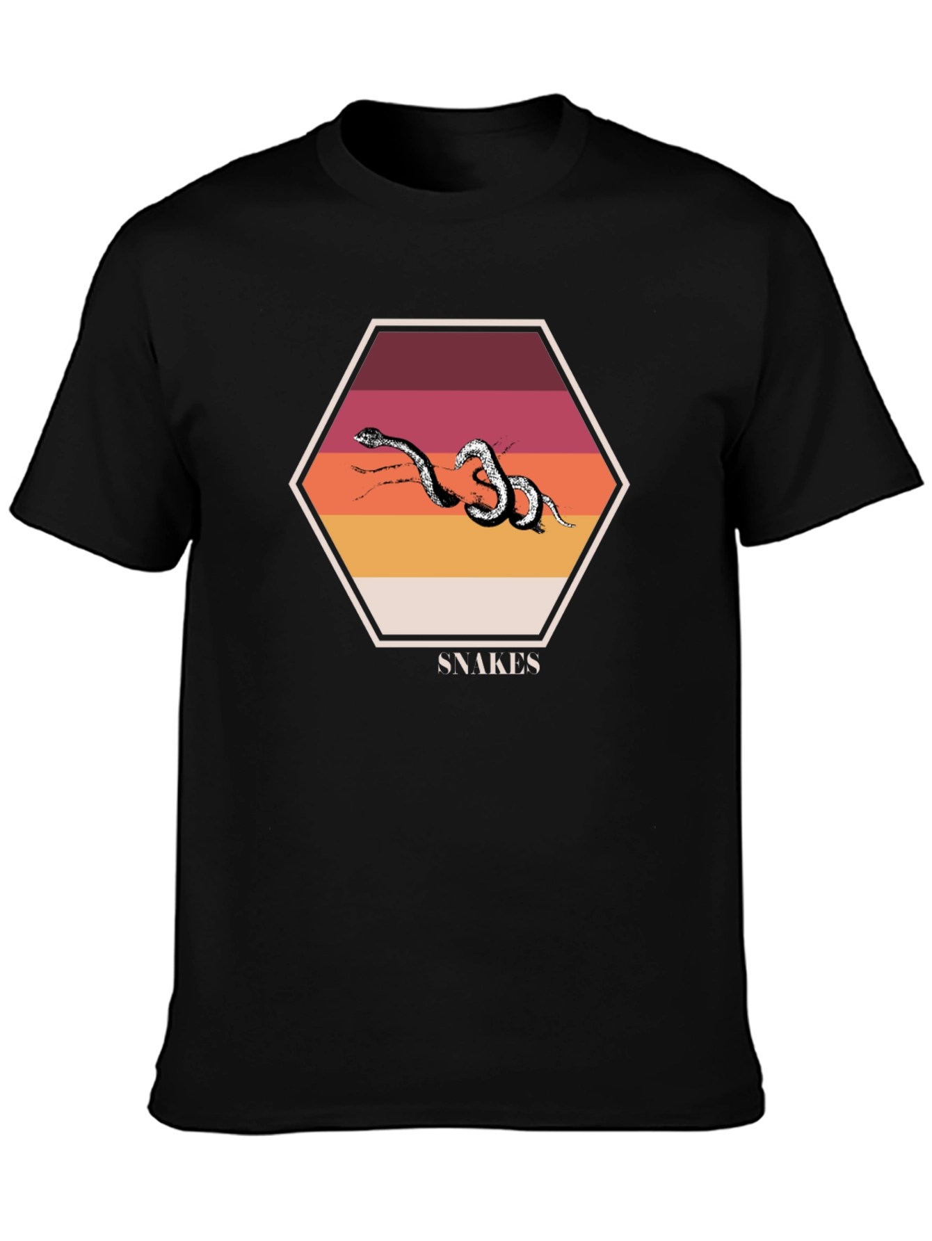 Snakes Graphic T-Shirt Retro Style Design