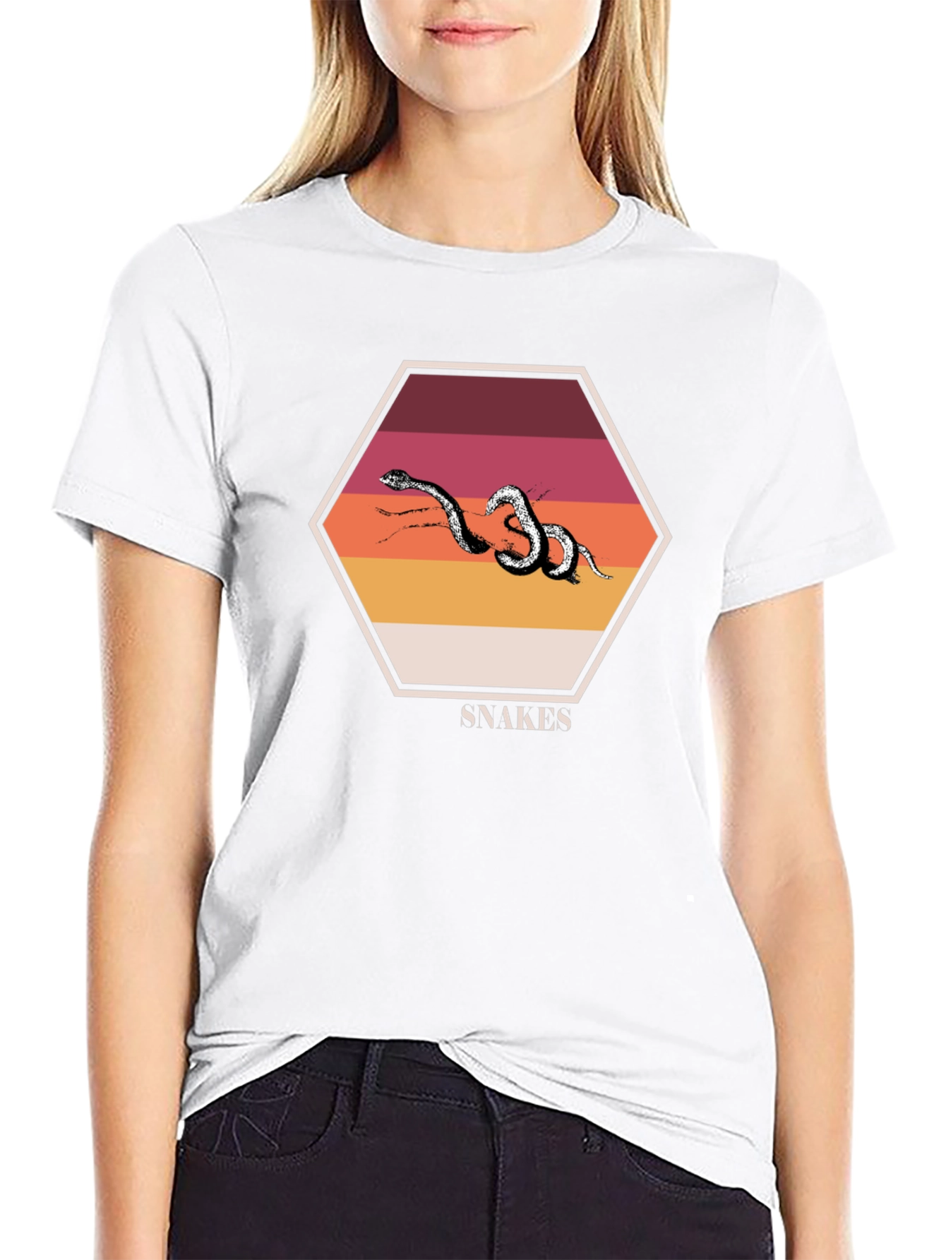 Snakes Graphic T-Shirt Retro Style Design