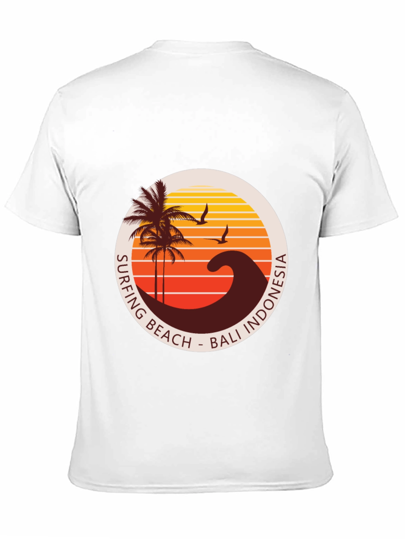 Bali Indonesia Surfing Beach Graphic Tee