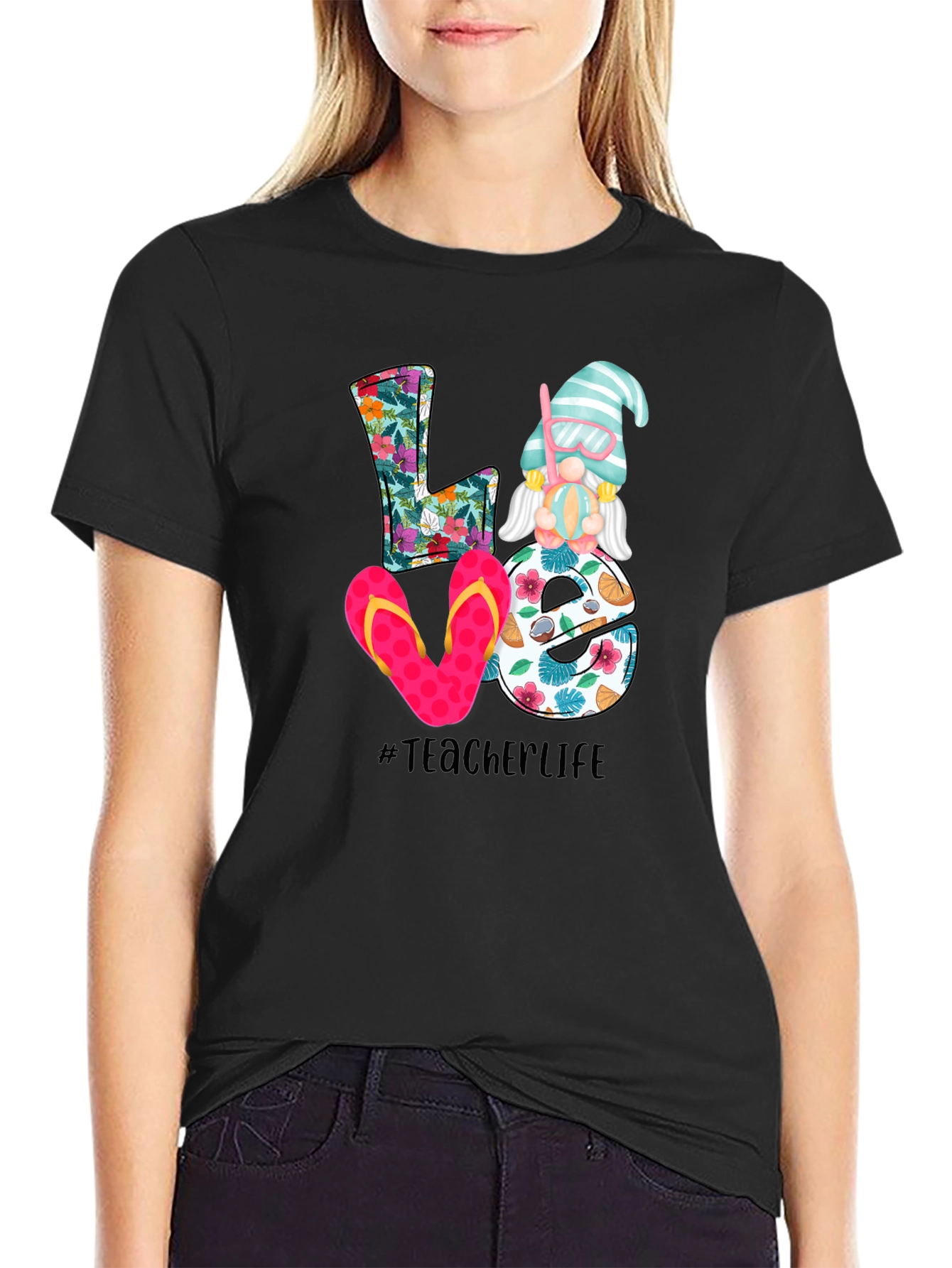 Teacher Life Summer Gnome T-Shirt