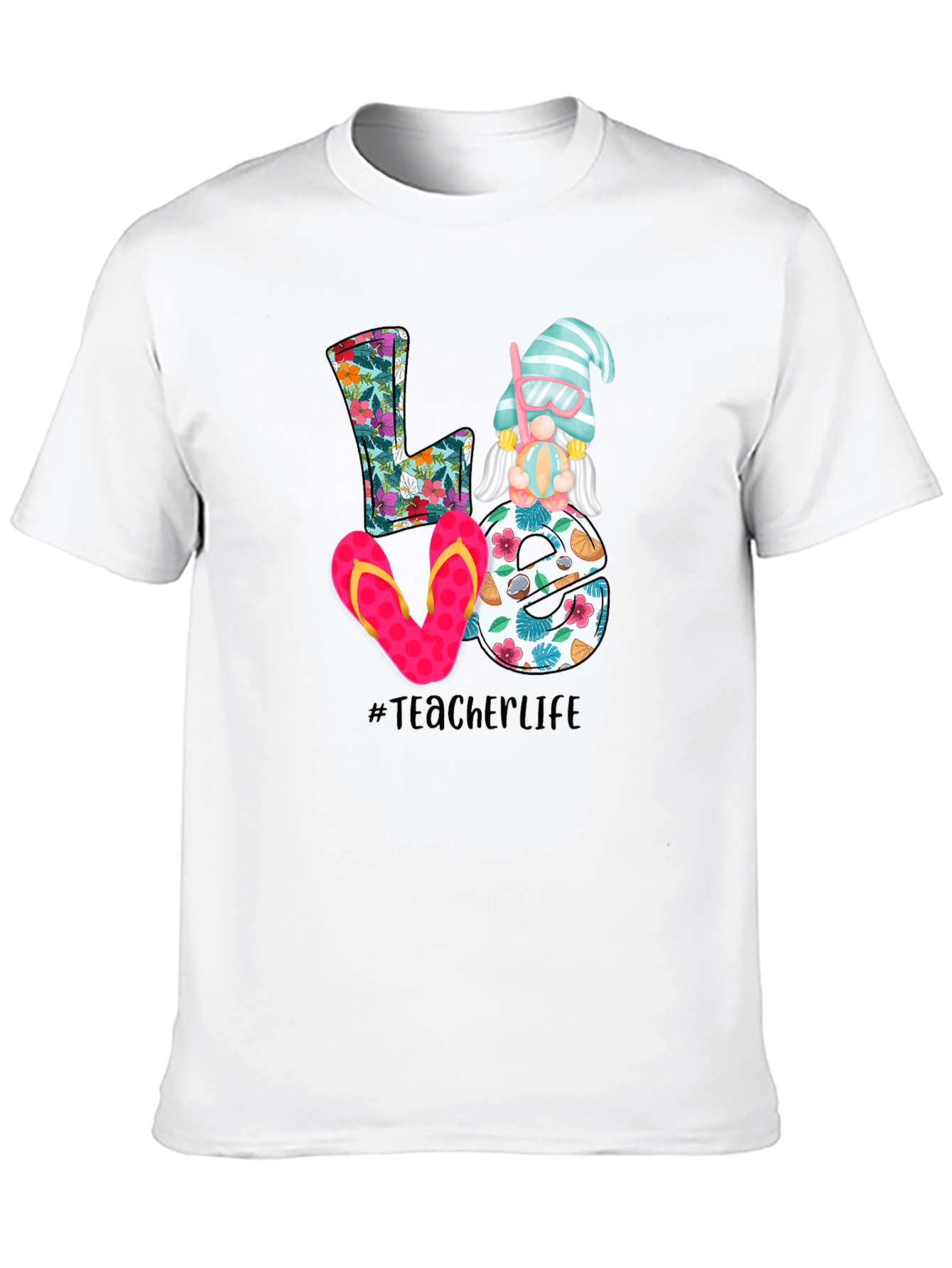 Teacher Life Summer Gnome T-Shirt
