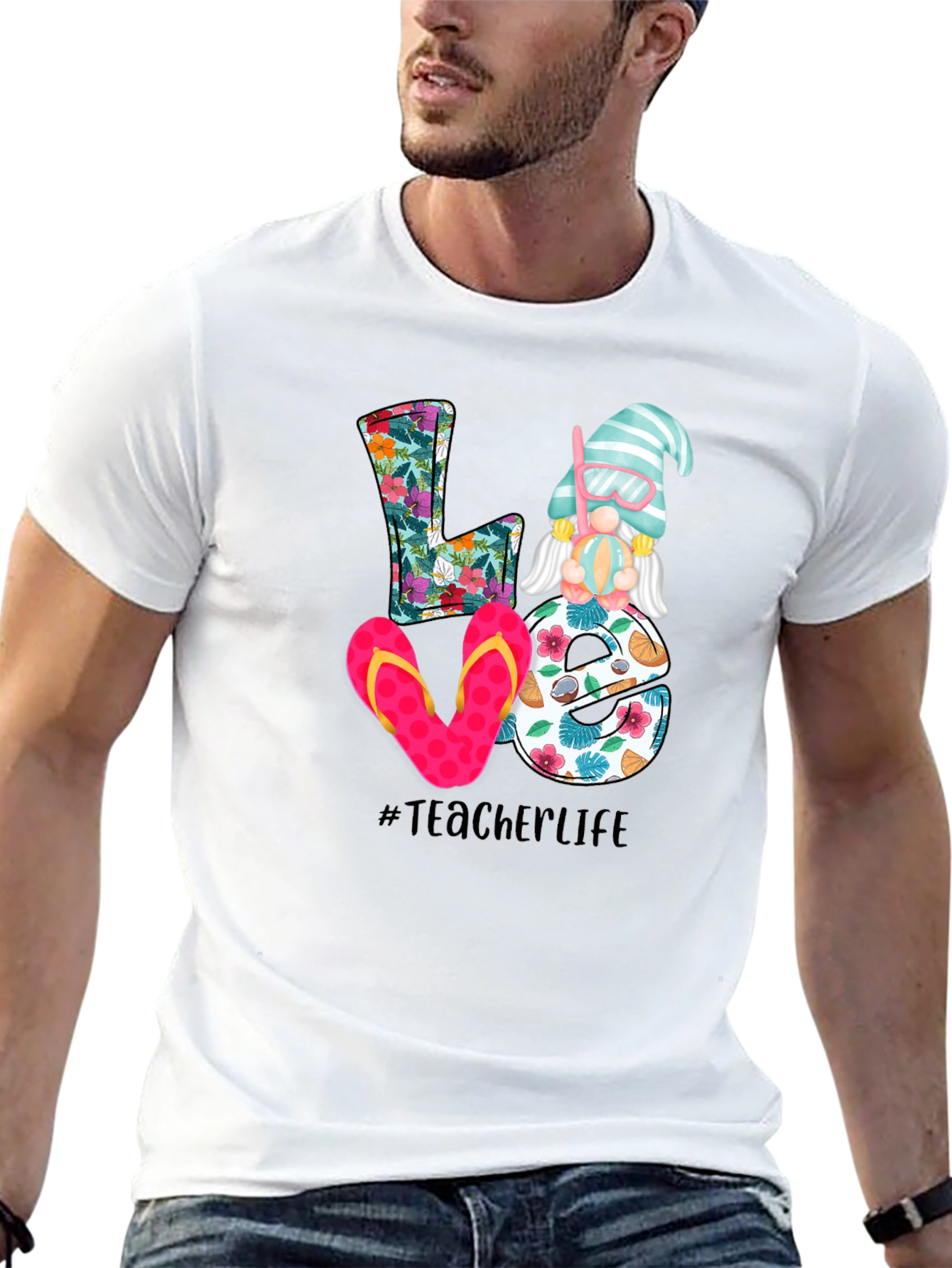 Teacher Life Summer Gnome T-Shirt
