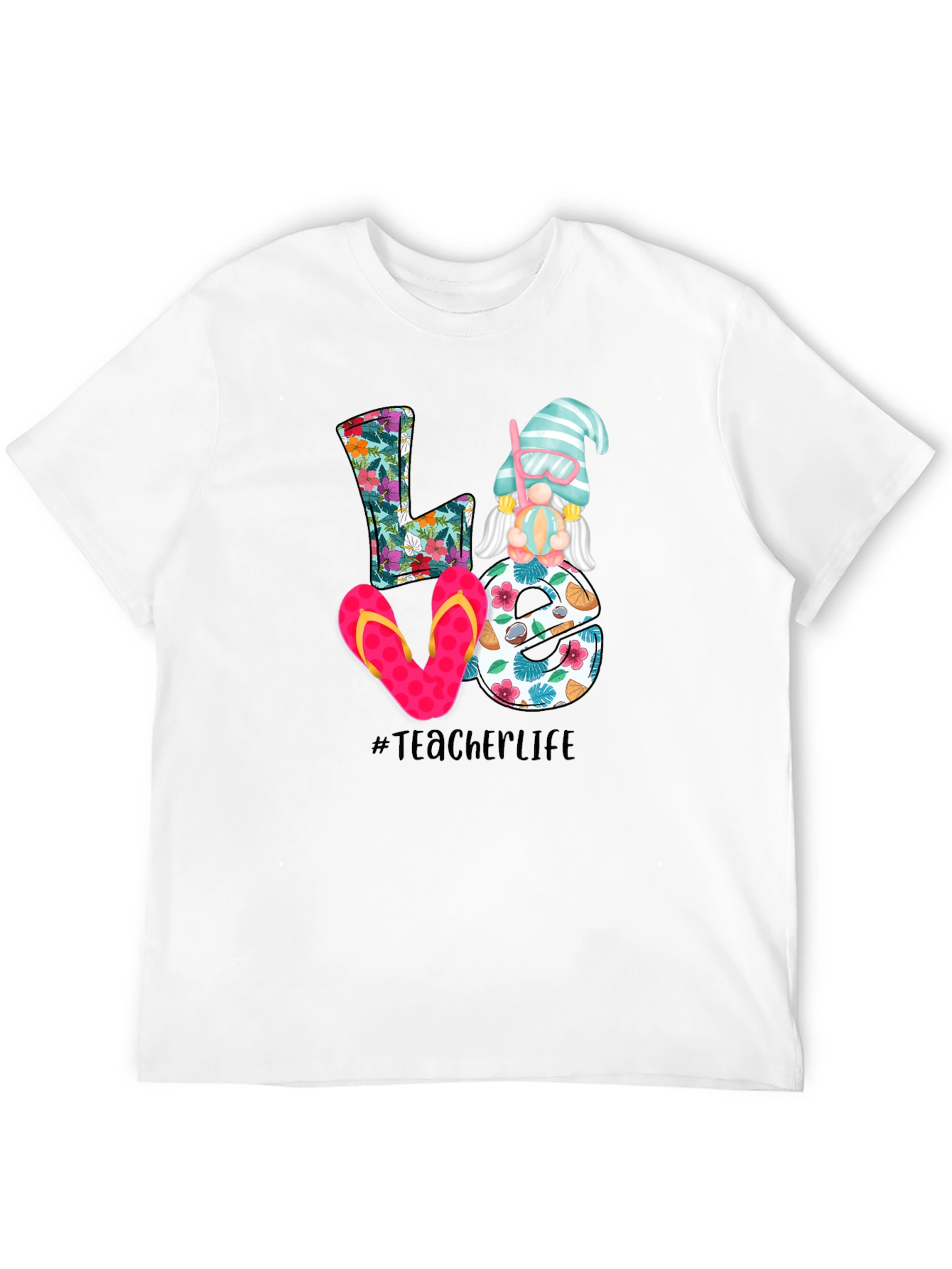 Teacher Life Summer Gnome T-Shirt