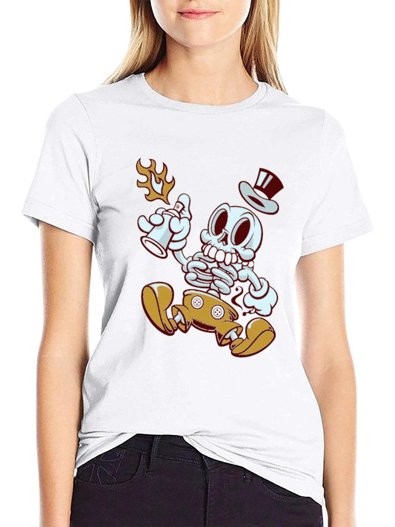 Mickey Skeleton Black T-Shirt