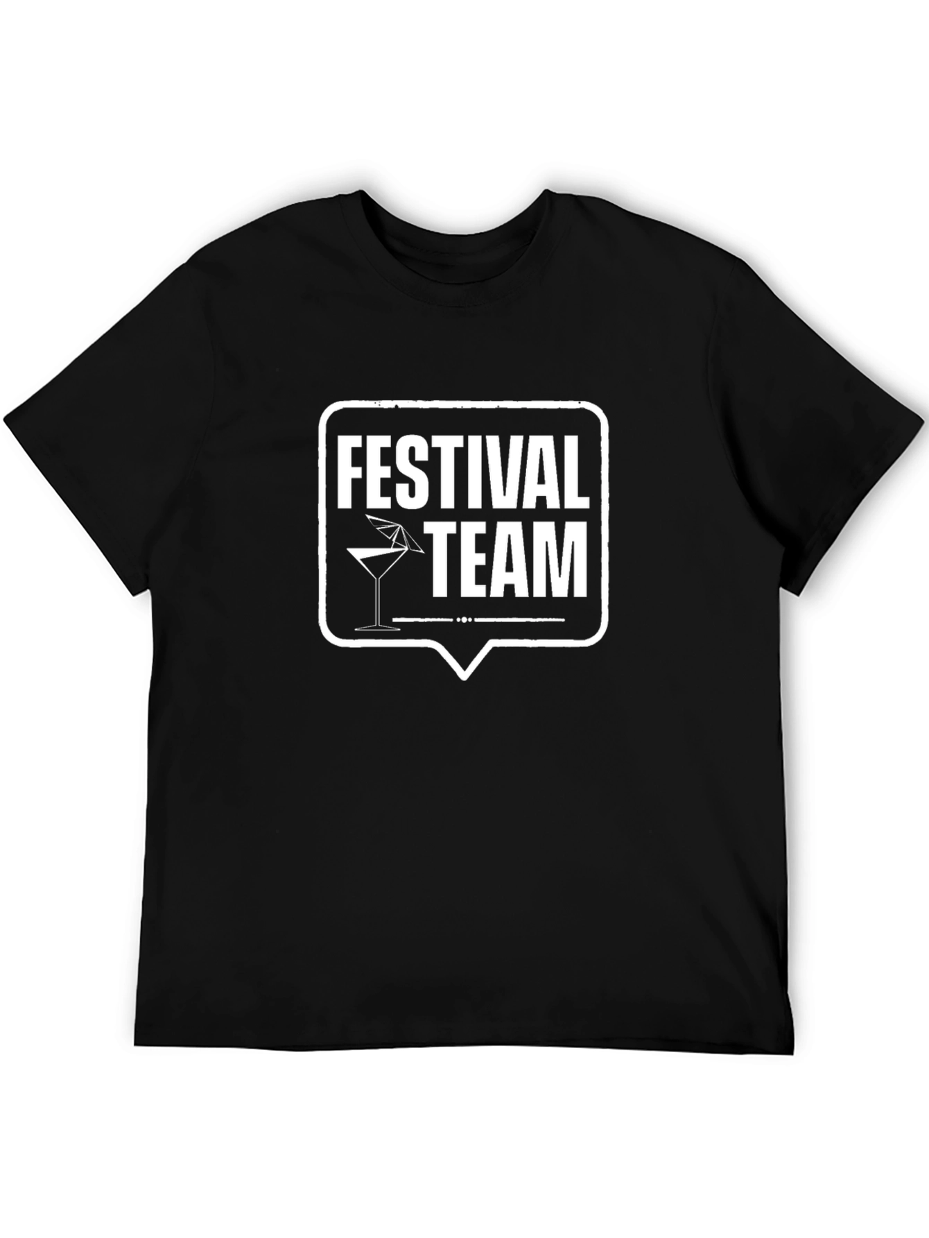 Festival Team Black Graphic T-Shirt