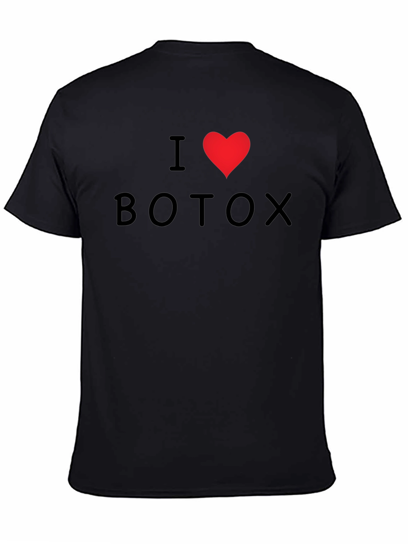 I Heart Botox Graphic Tee - Black Cotton T-Shirt