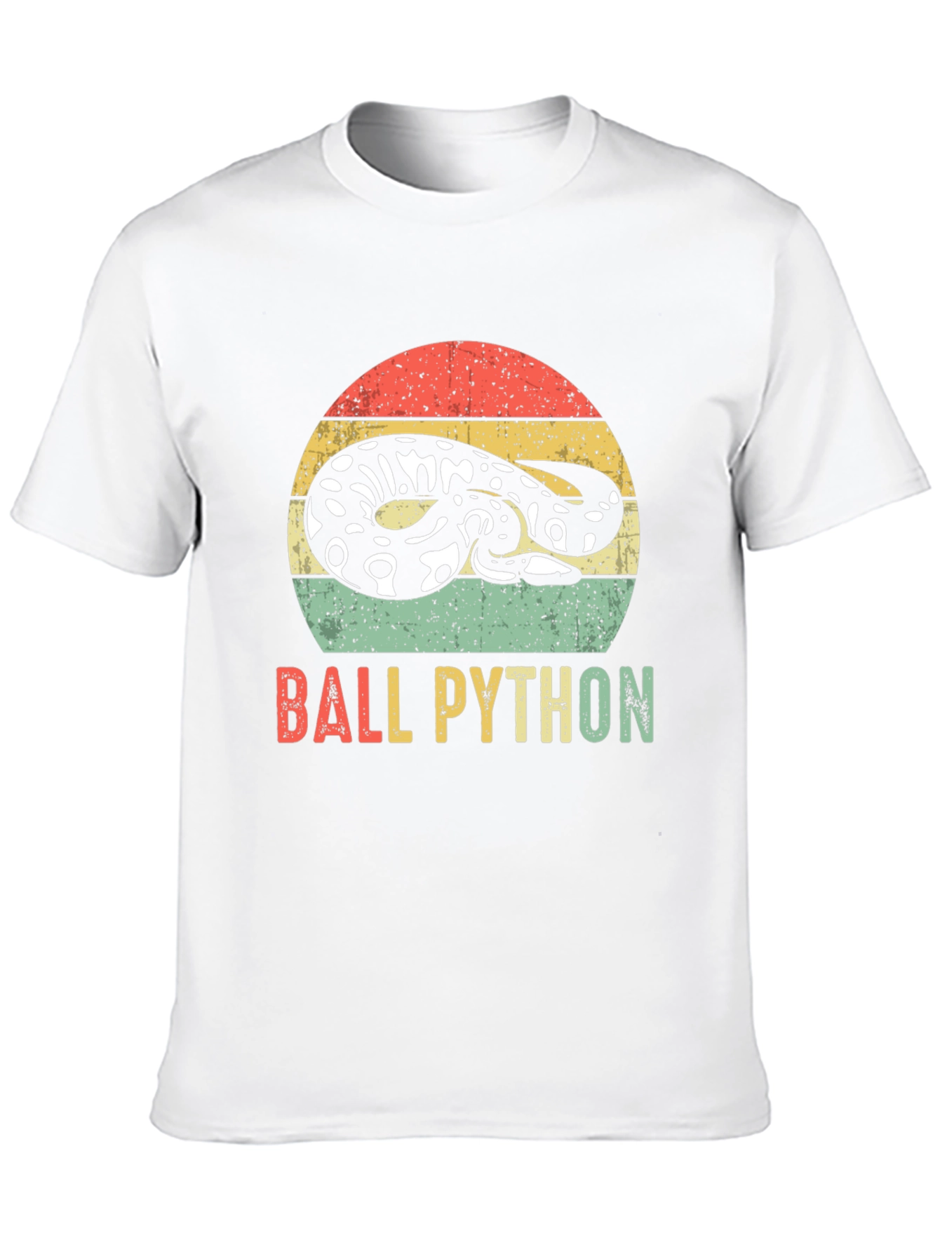 Retro Ball Python T-Shirt - Snake Lover Tee