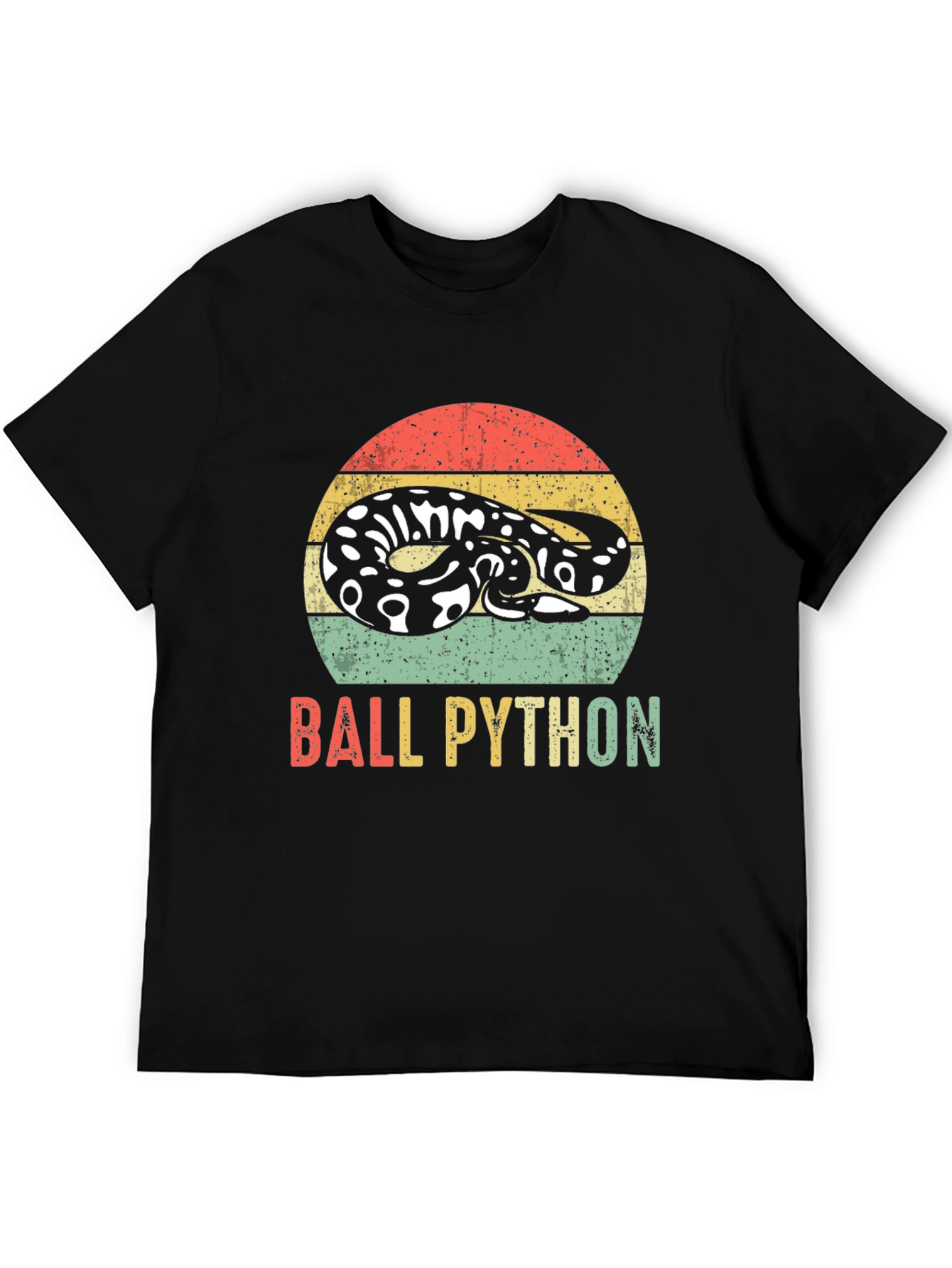 Retro Ball Python T-Shirt - Snake Lover Tee