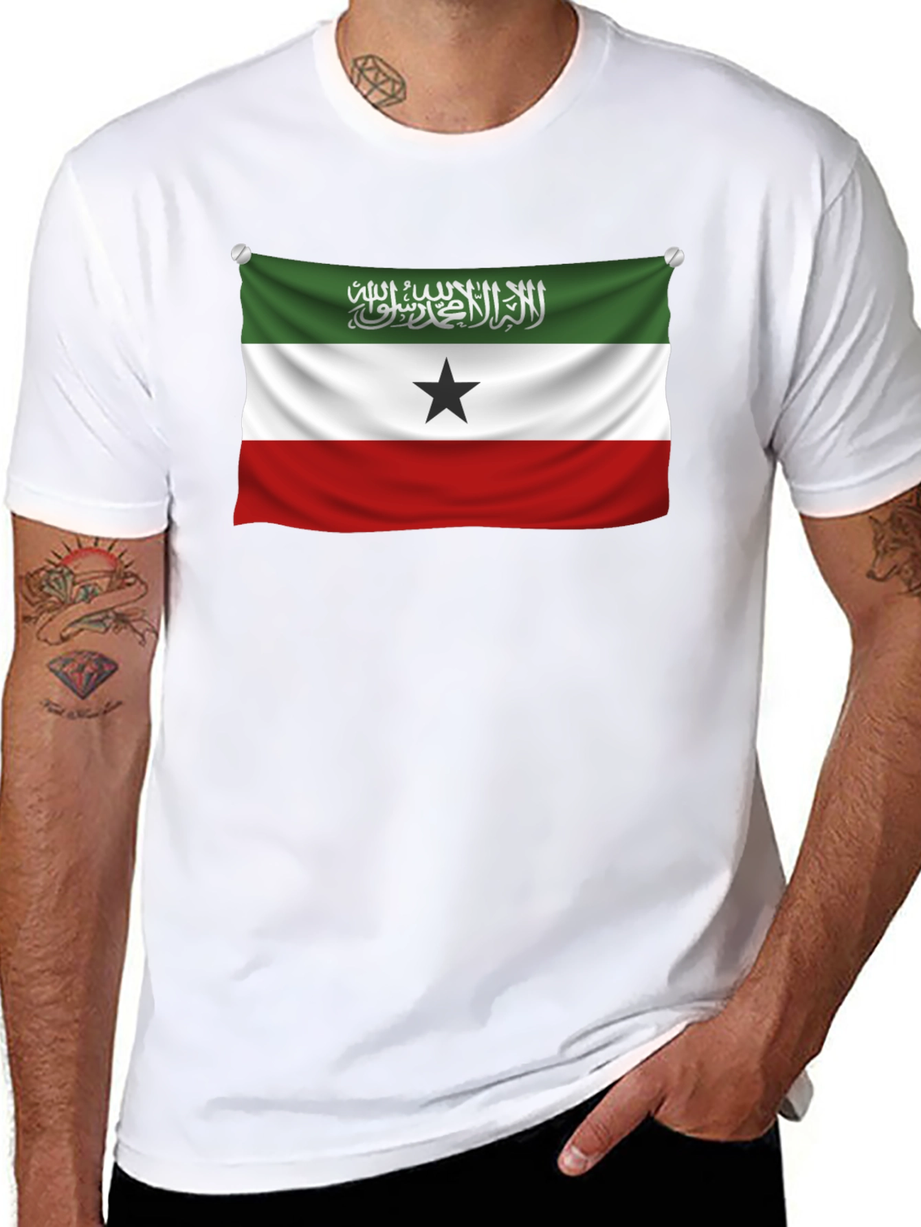 Somaliland Flag T-Shirt - Black