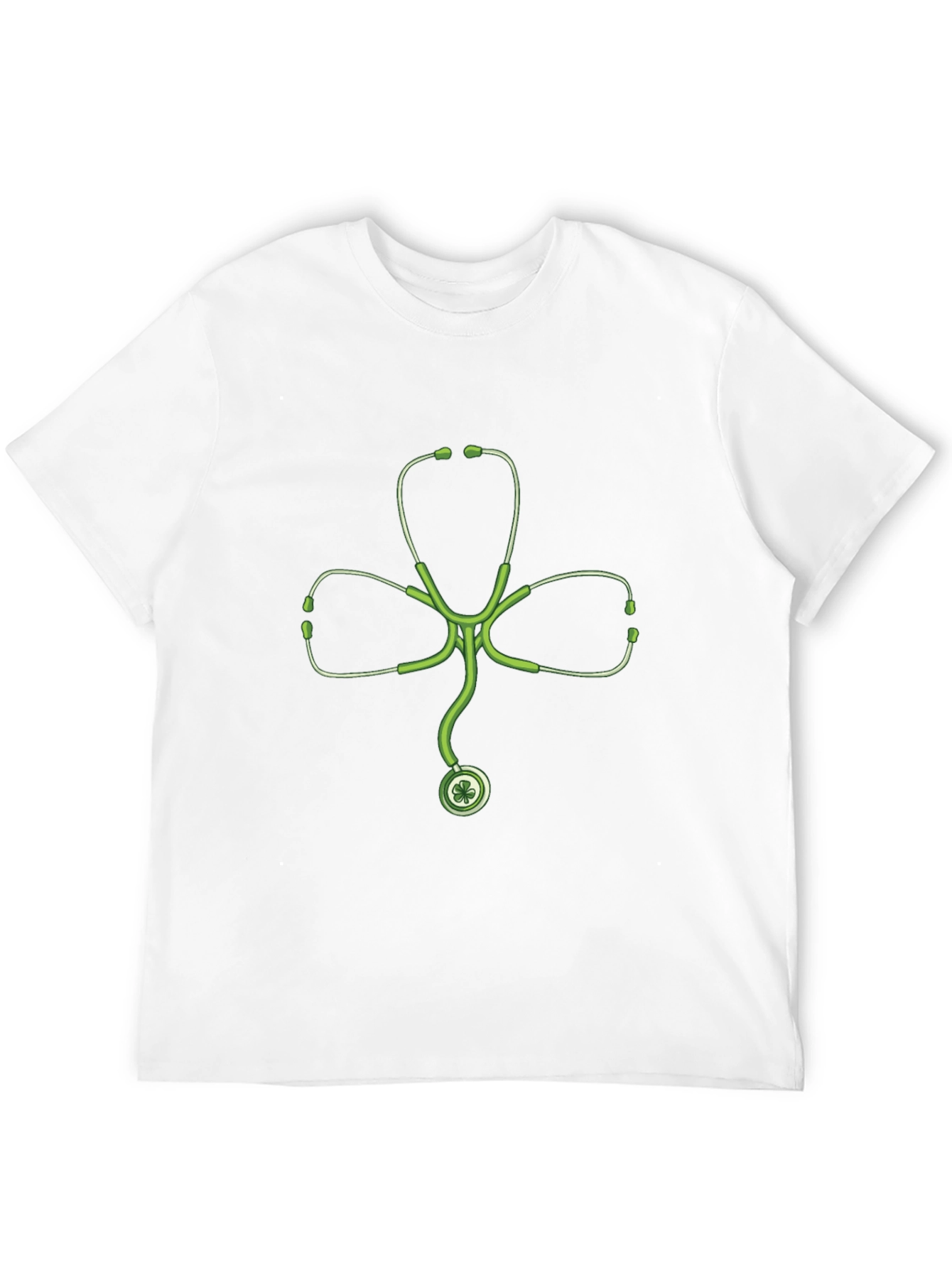 Stethoscope Shamrock Black T-Shirt