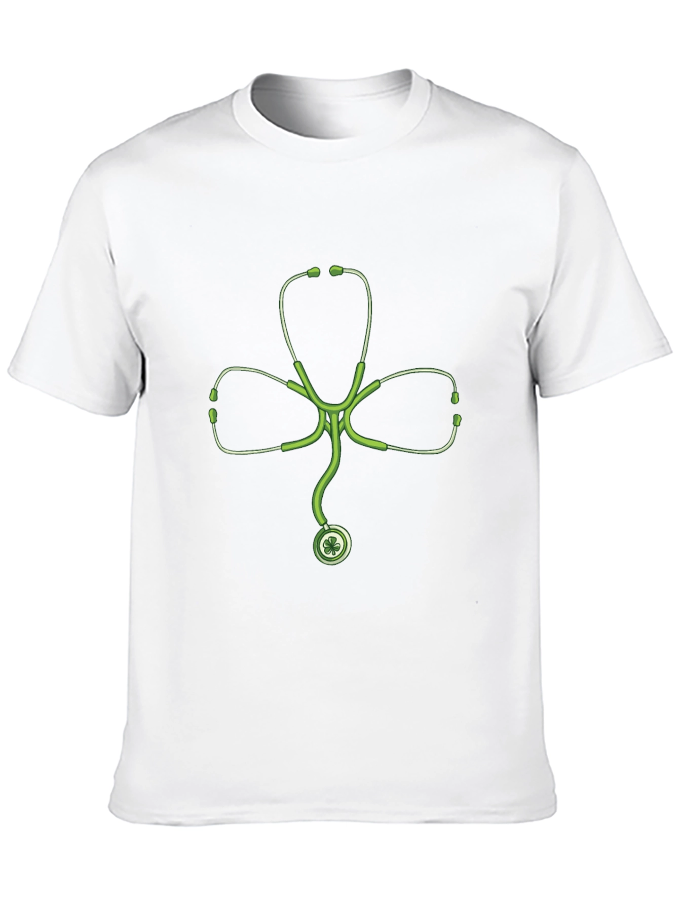 Stethoscope Shamrock Black T-Shirt