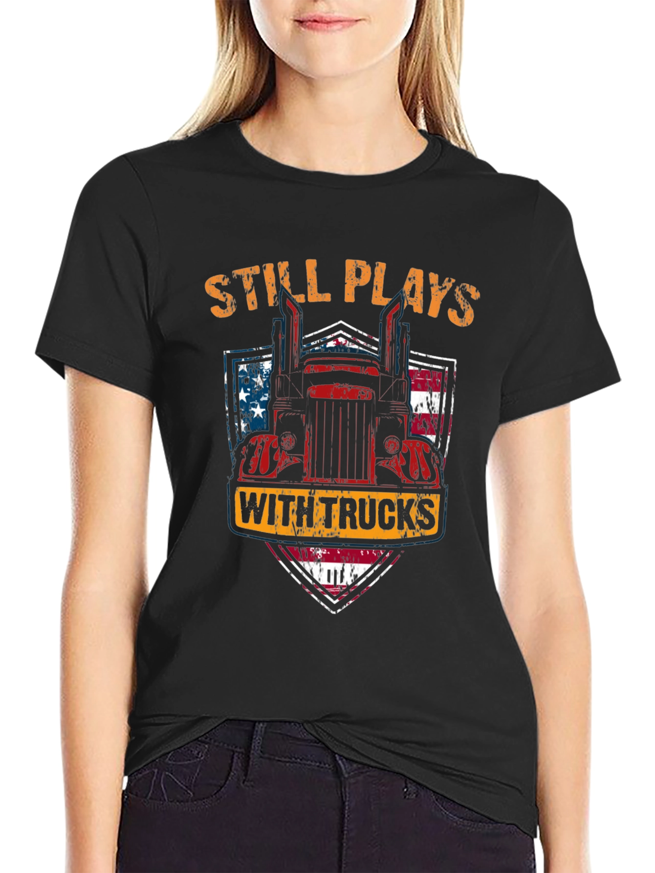 Still Plays with Trucks Mens T-Shirt