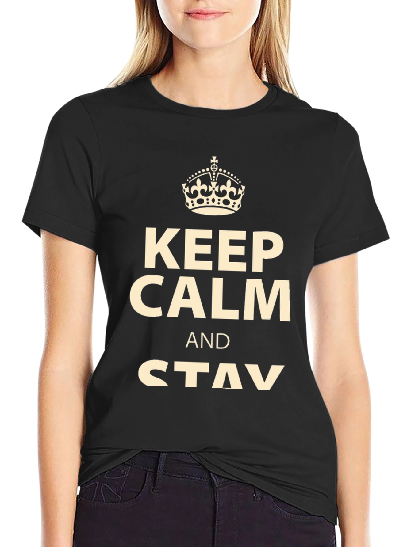 Keep Calm and Stay T-Shirt - Mens Graphic Tee