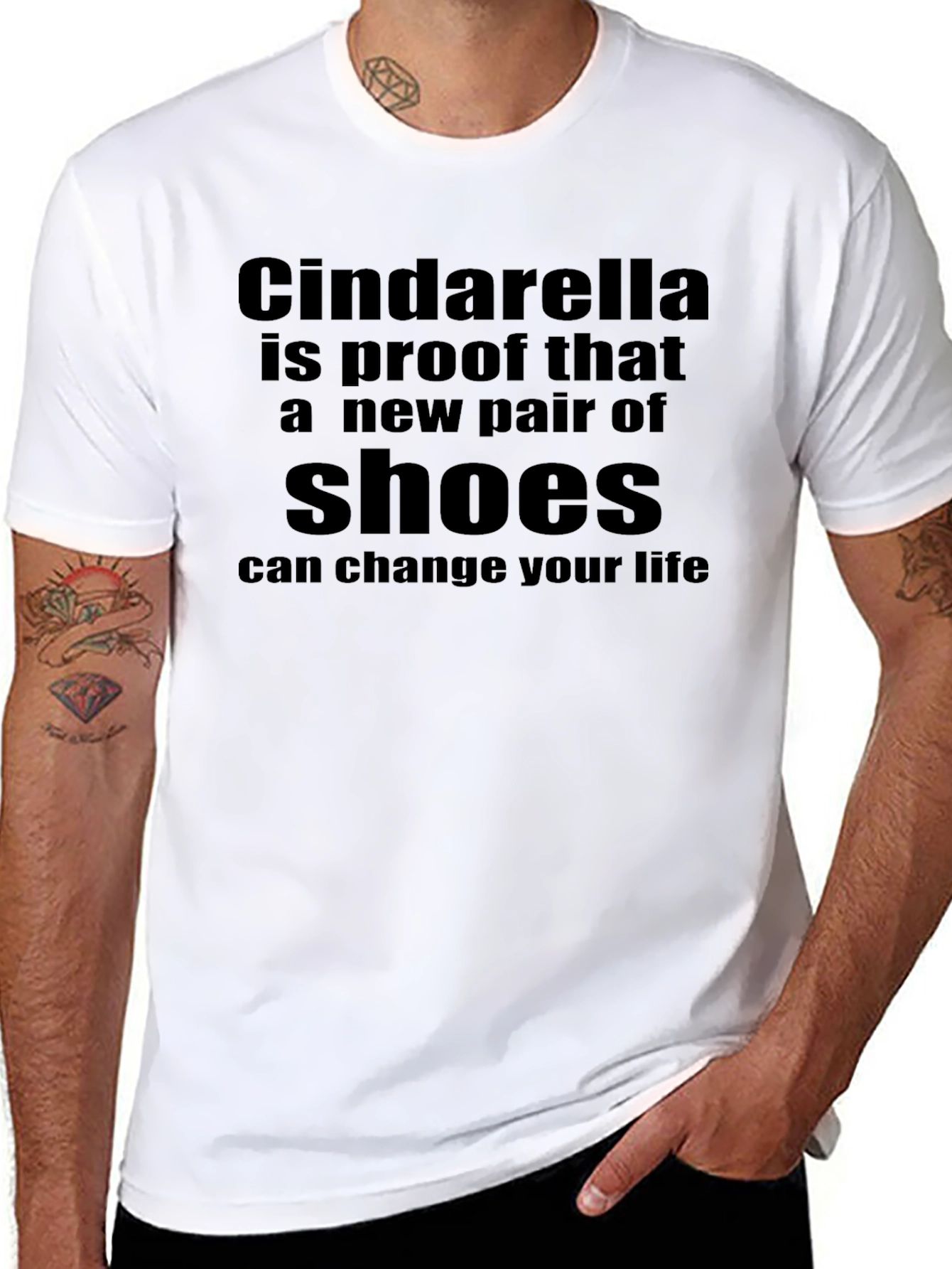 Cinderella Shoes Quote T-Shirt