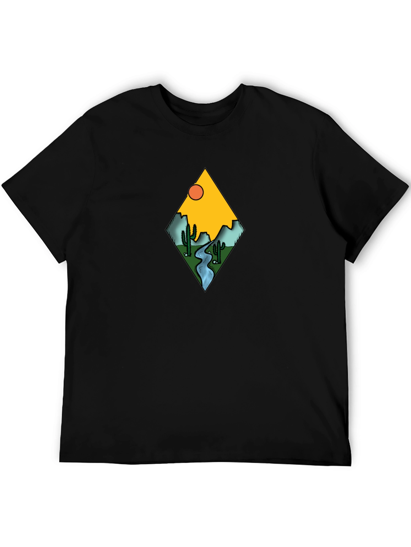 Desert River Graphic Tee - Black T-Shirt