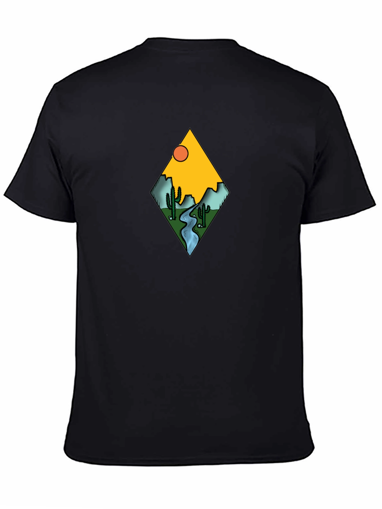 Desert River Graphic Tee - Black T-Shirt