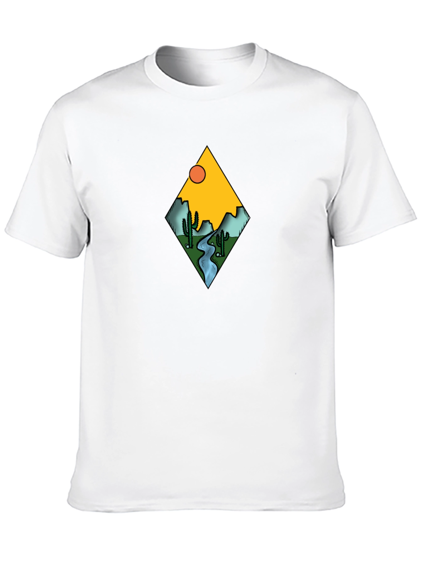Desert River Graphic Tee - Black T-Shirt