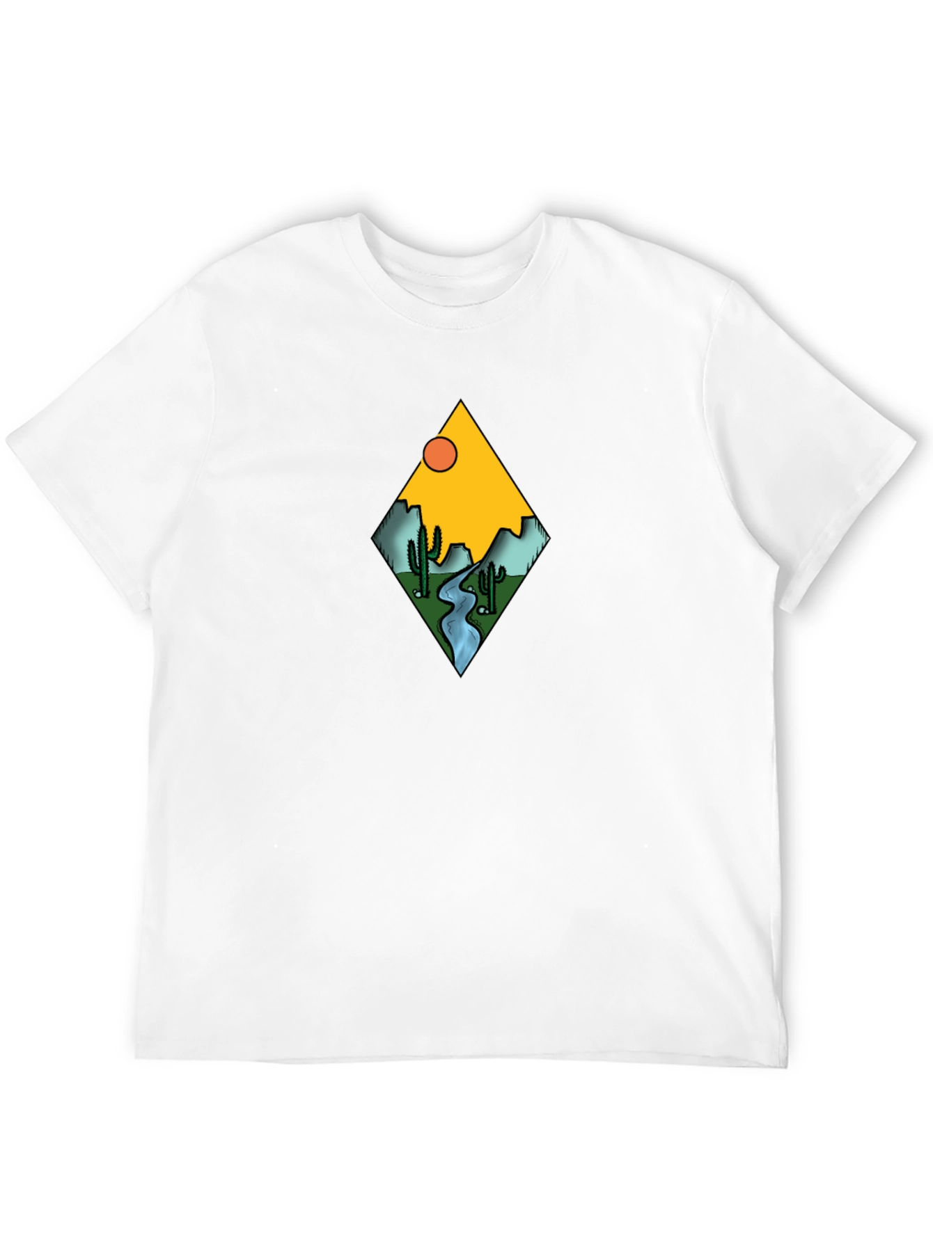Desert River Graphic Tee - Black T-Shirt