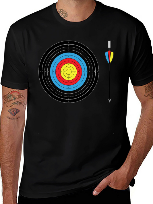 Archery Target T-Shirt - Bullseye Arrow Design