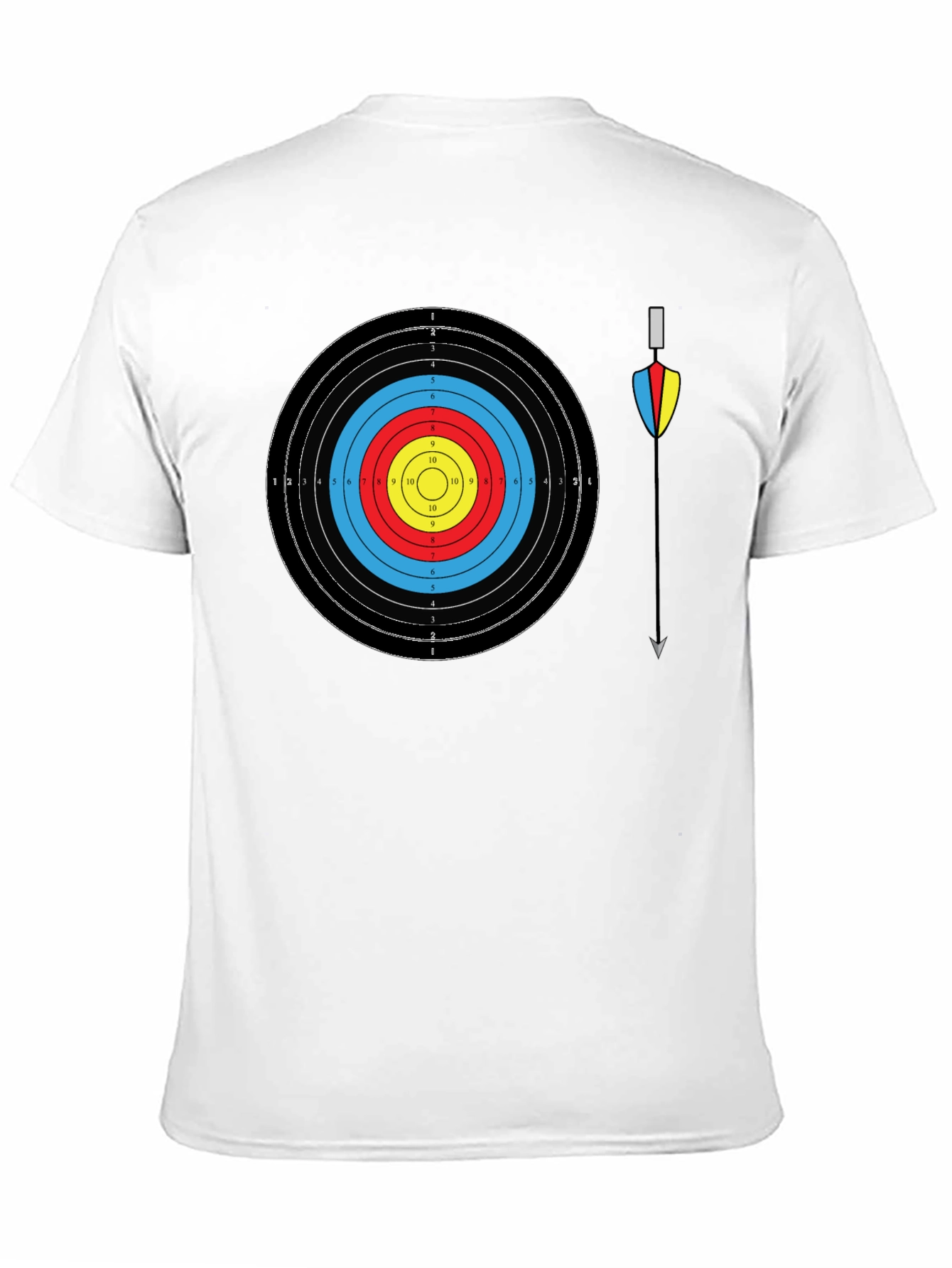 Archery Target T-Shirt - Bullseye Arrow Design