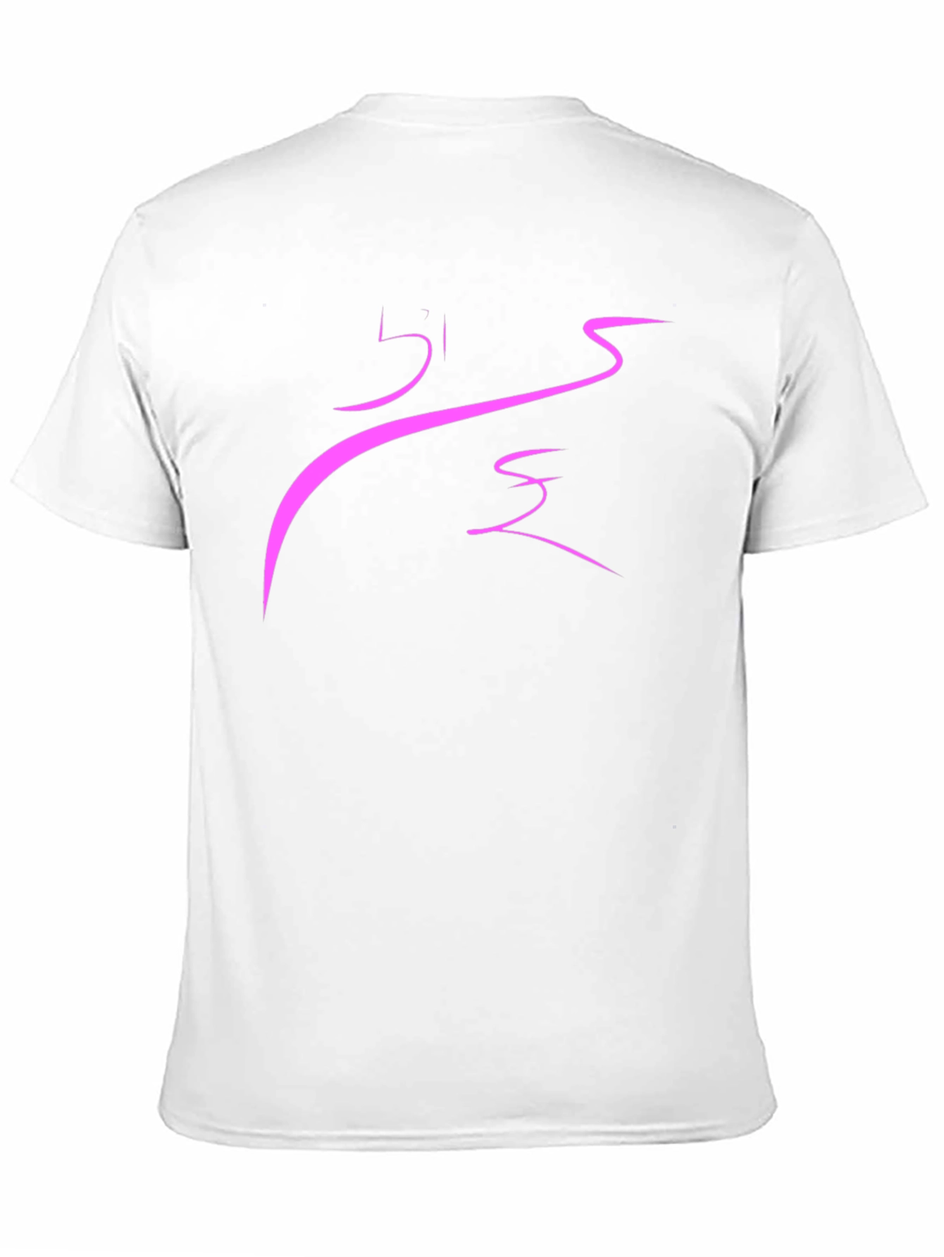 Abstract Pink Design Black T-Shirt